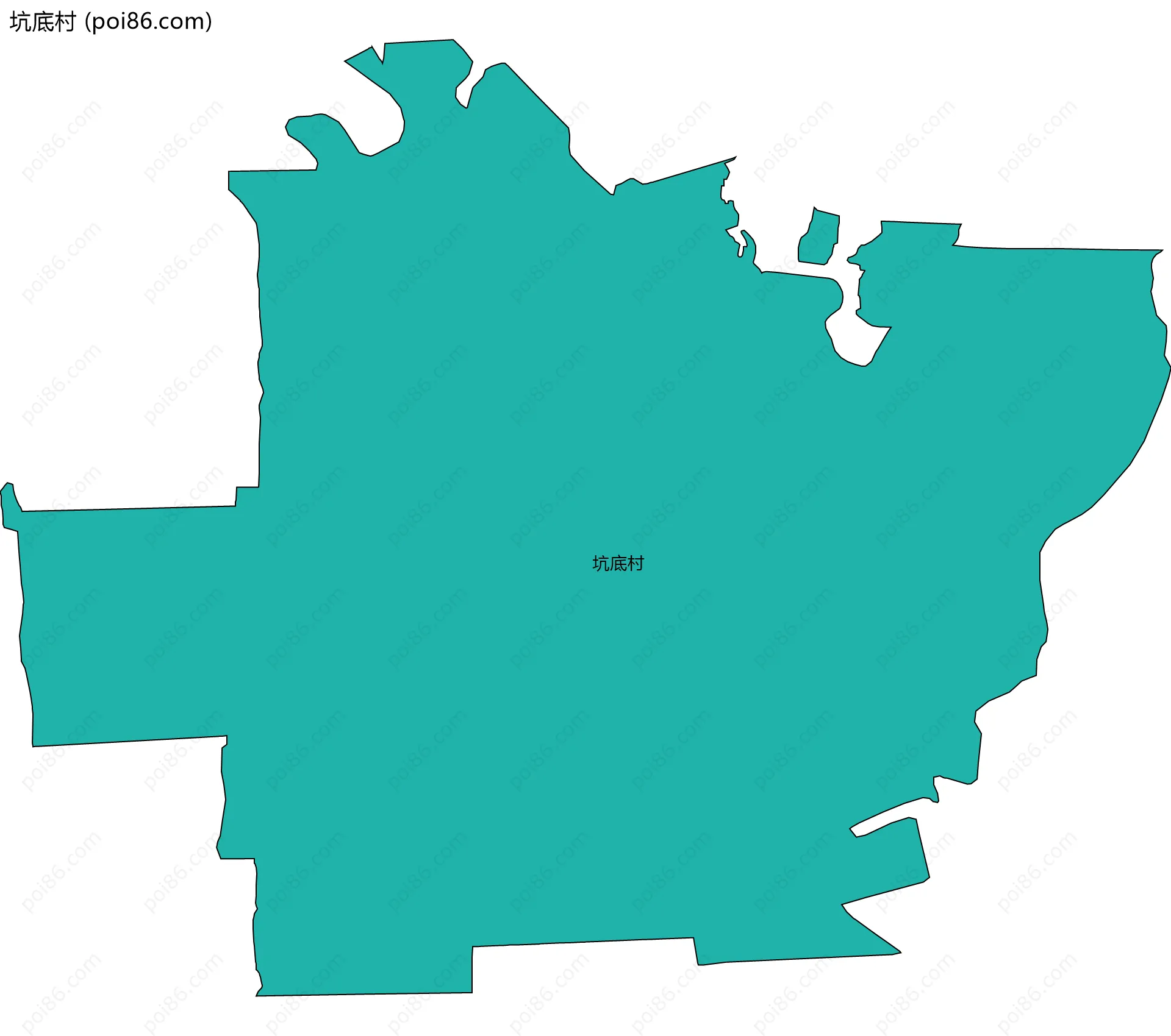 坑底村边界地图