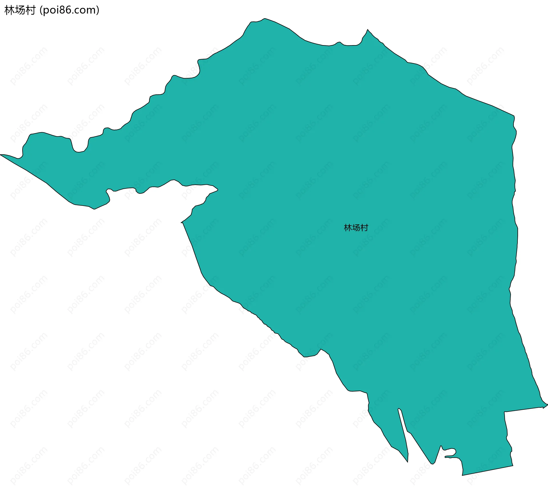 林场村边界地图