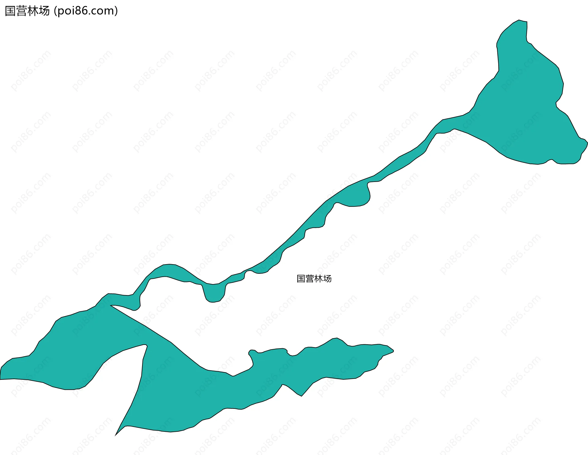 国营林场边界地图
