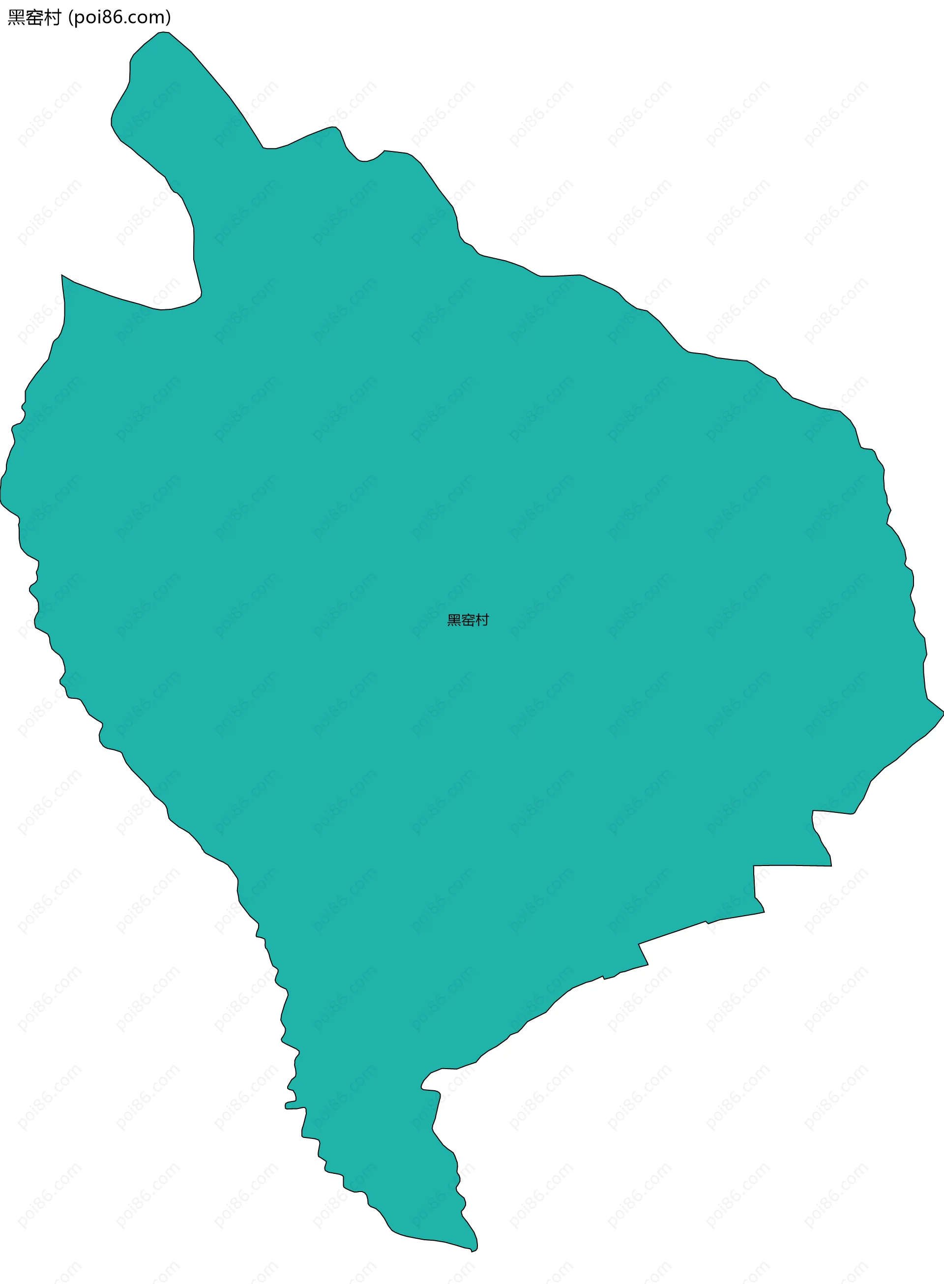 黑窑村边界地图