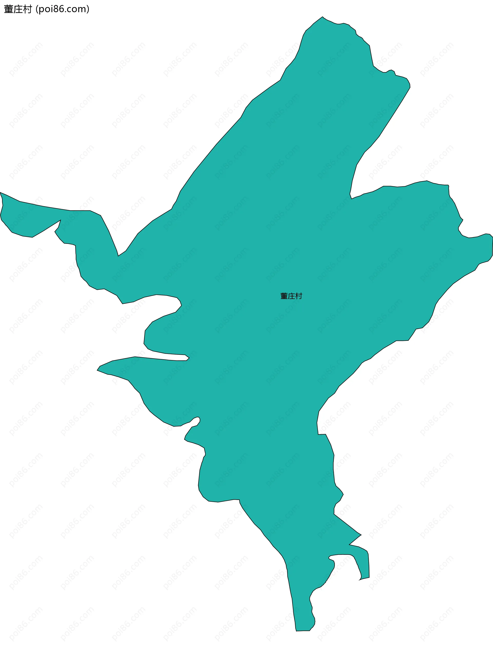 董庄村边界地图