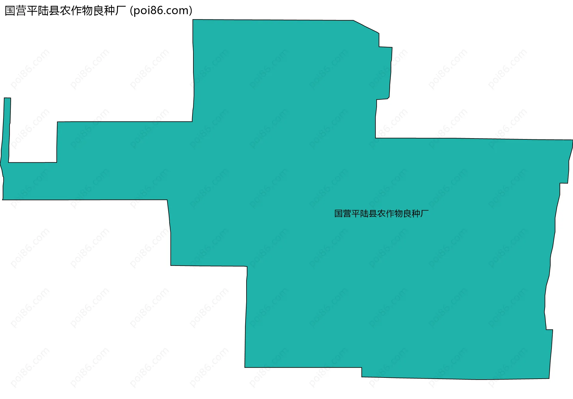 国营平陆县农作物良种厂边界地图