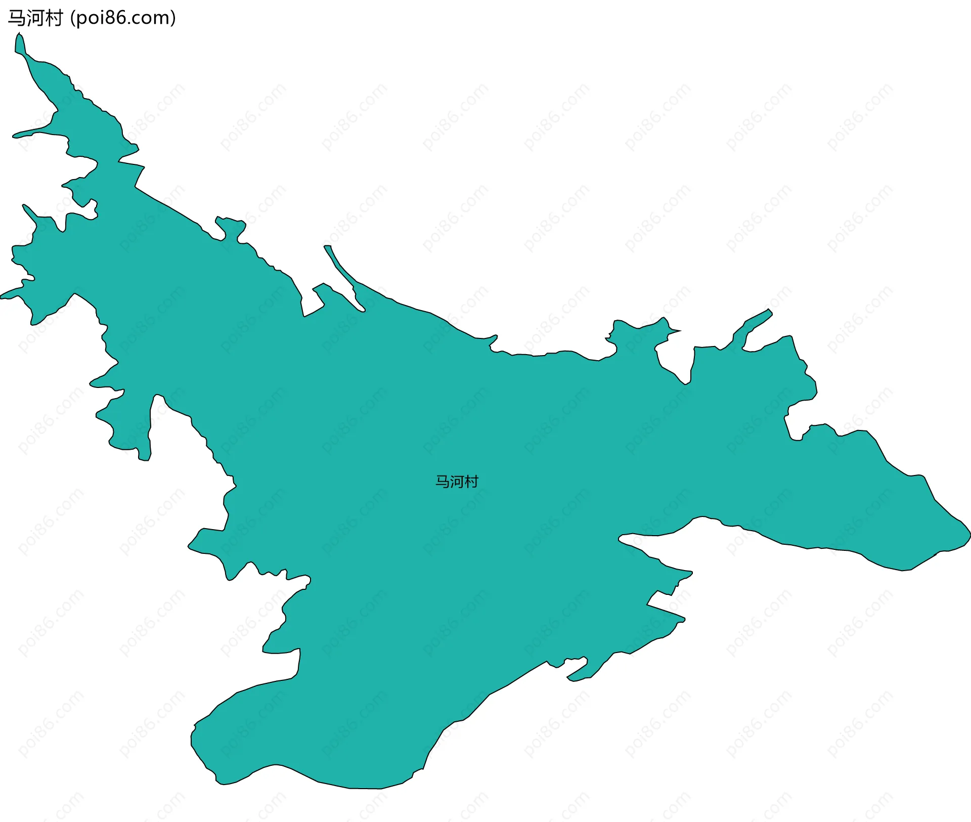 马河村边界地图