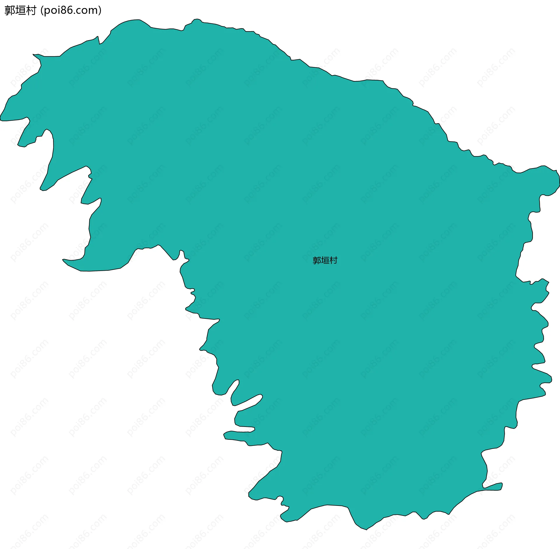 郭垣村边界地图