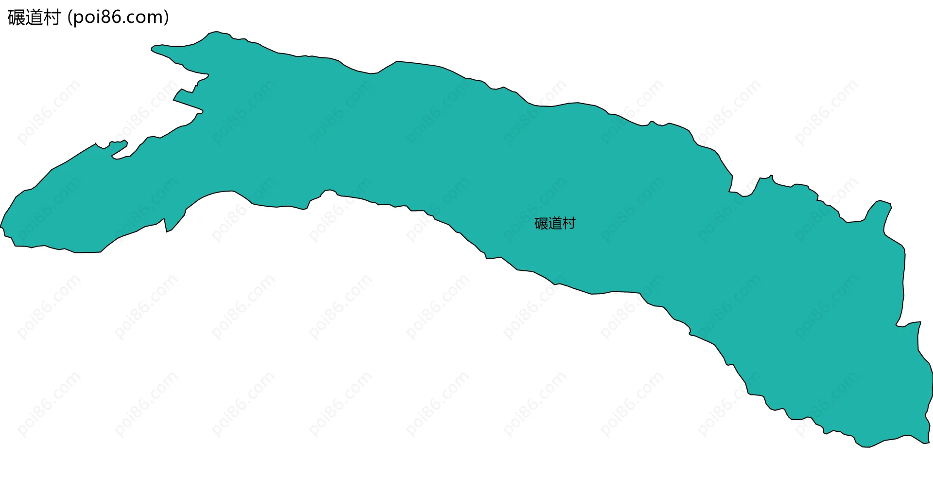 碾道村边界地图