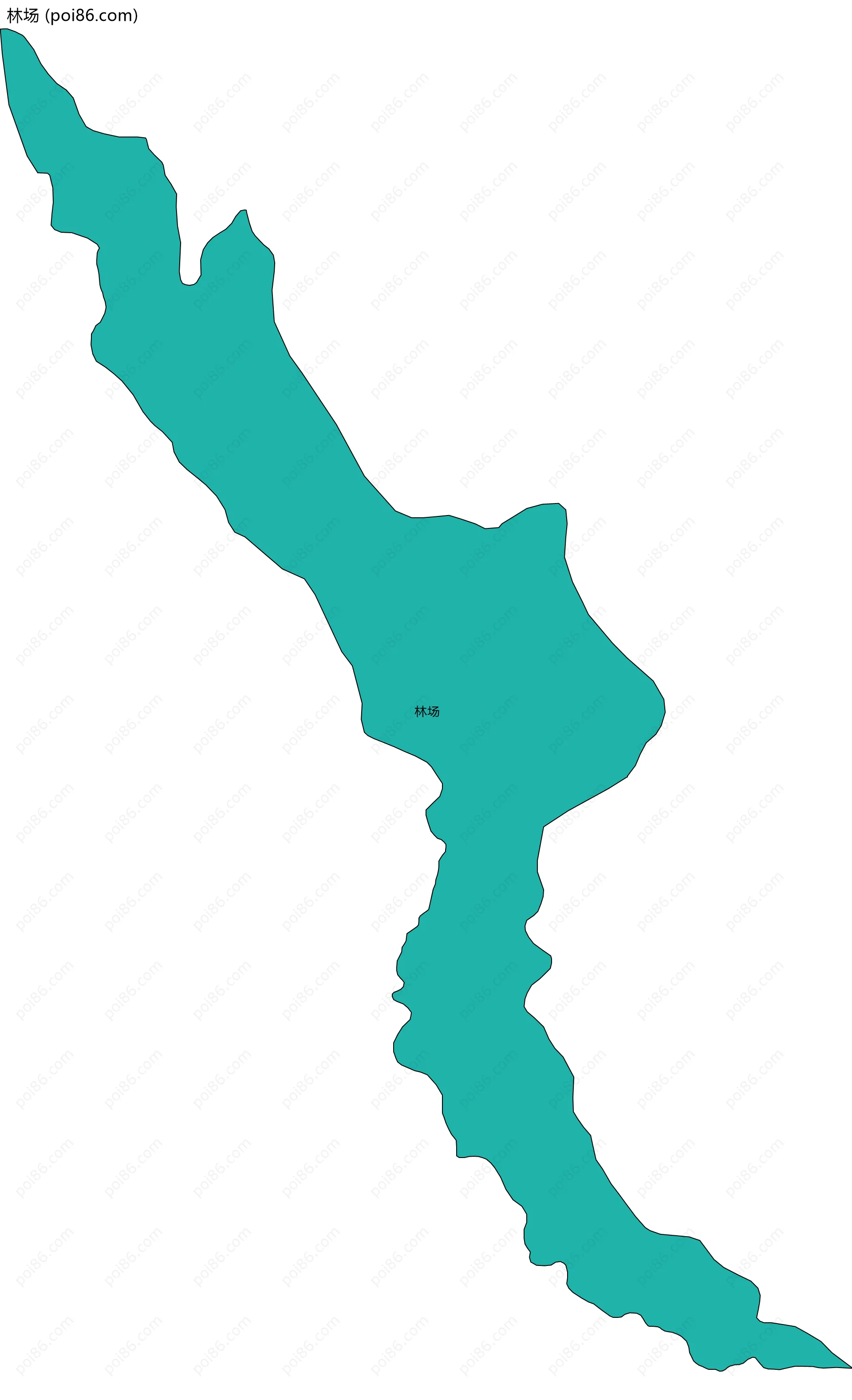 林场边界地图