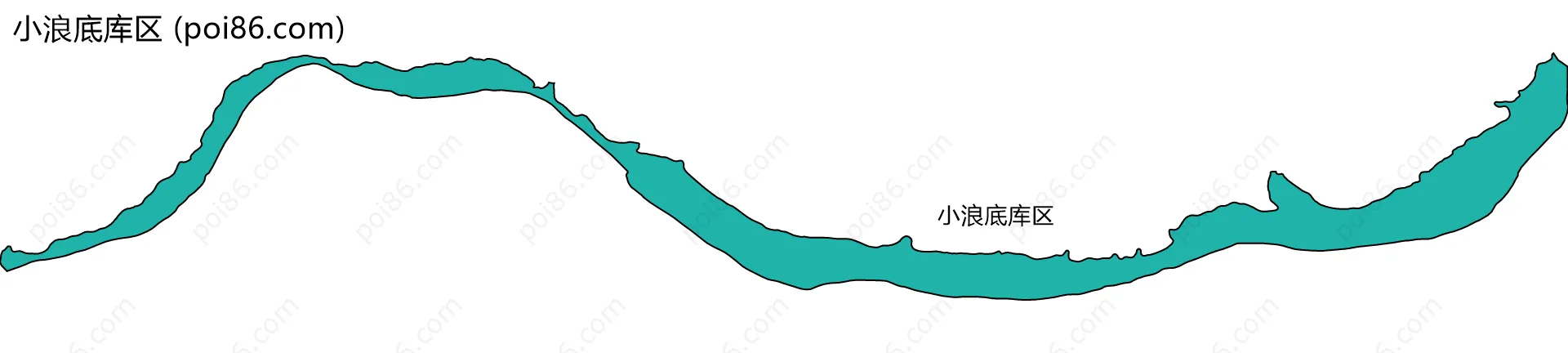 小浪底库区边界地图