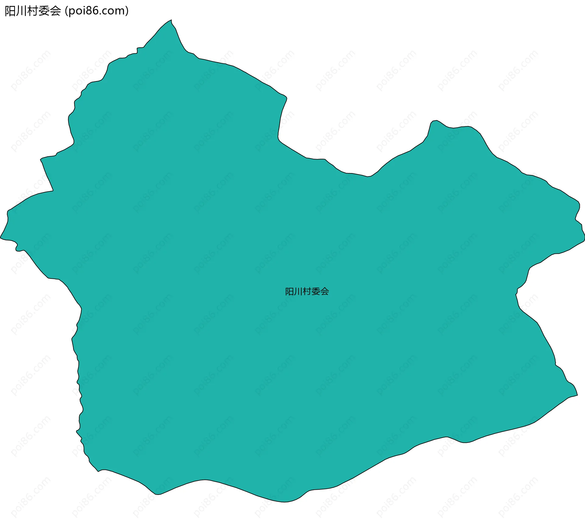 阳川村委会边界地图