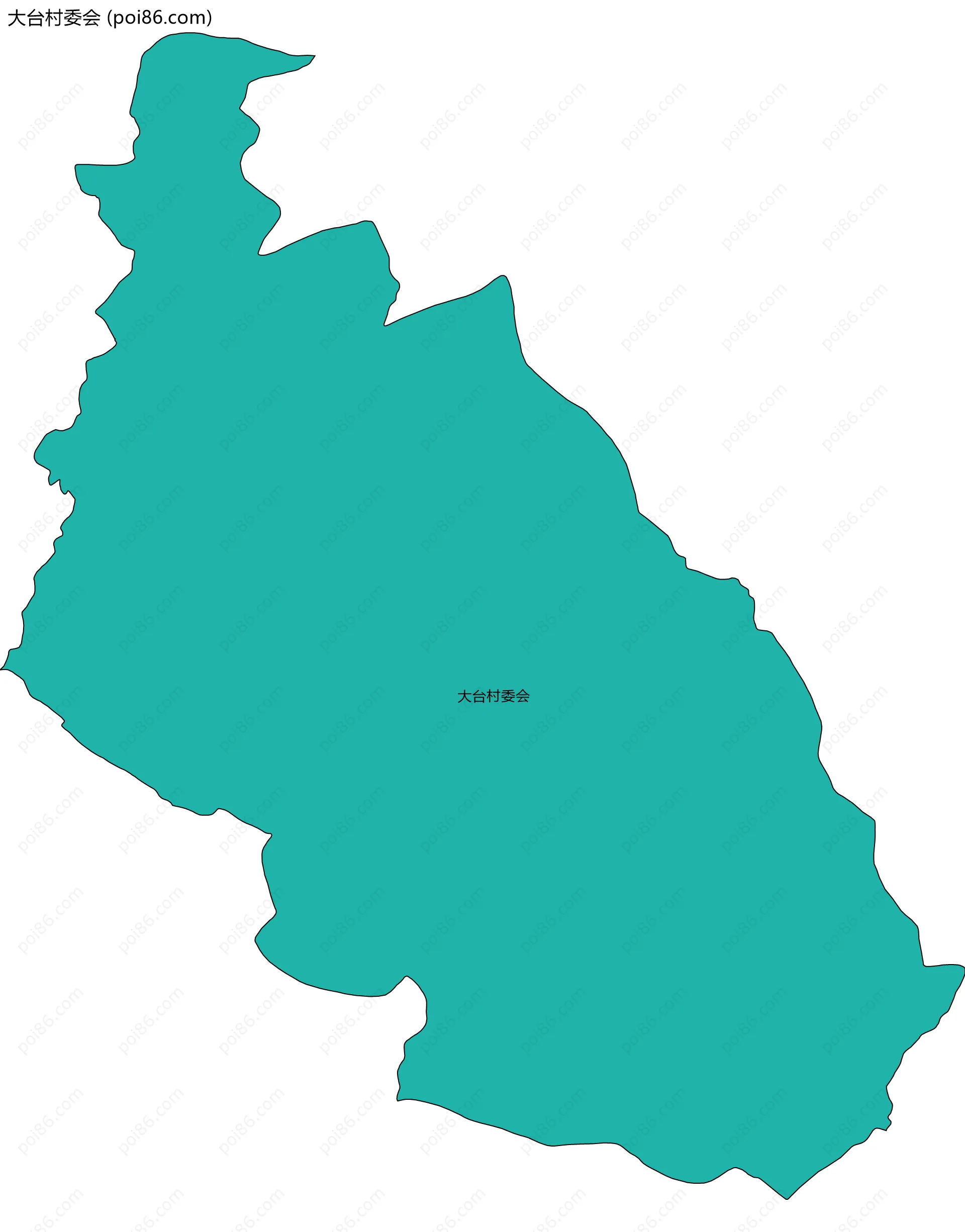 大台村委会边界地图