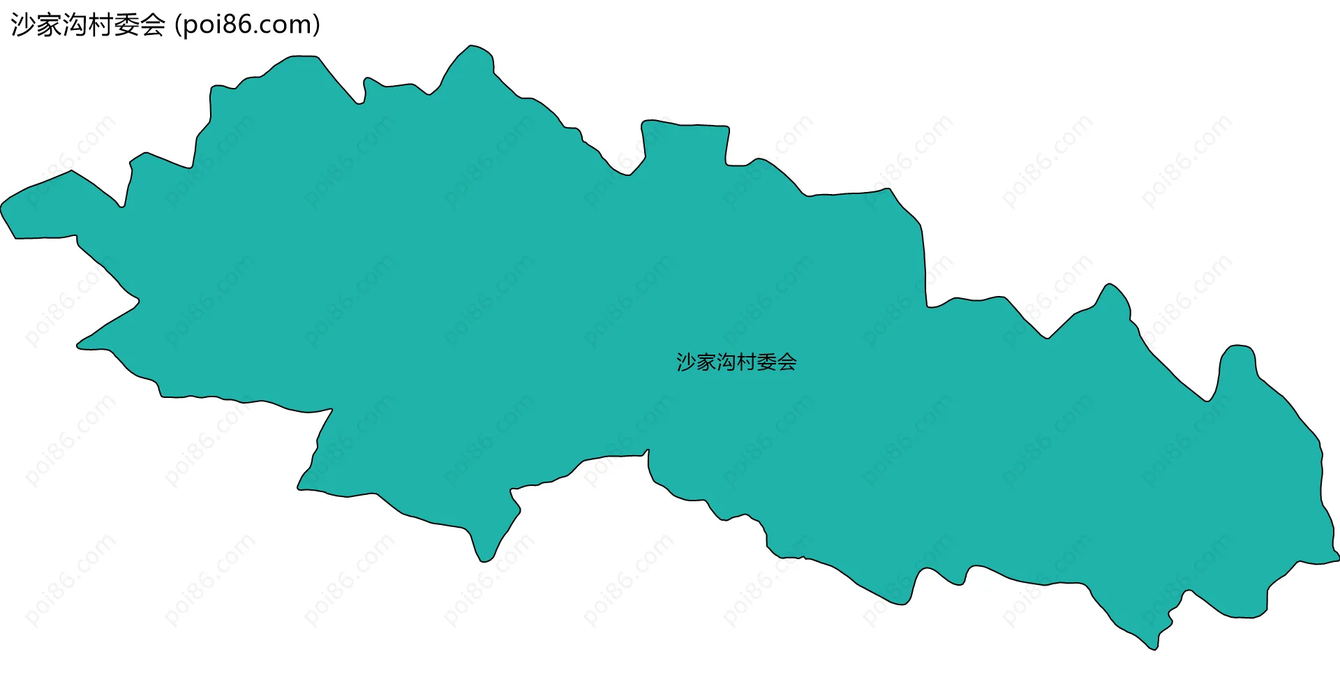 沙家沟村委会边界地图