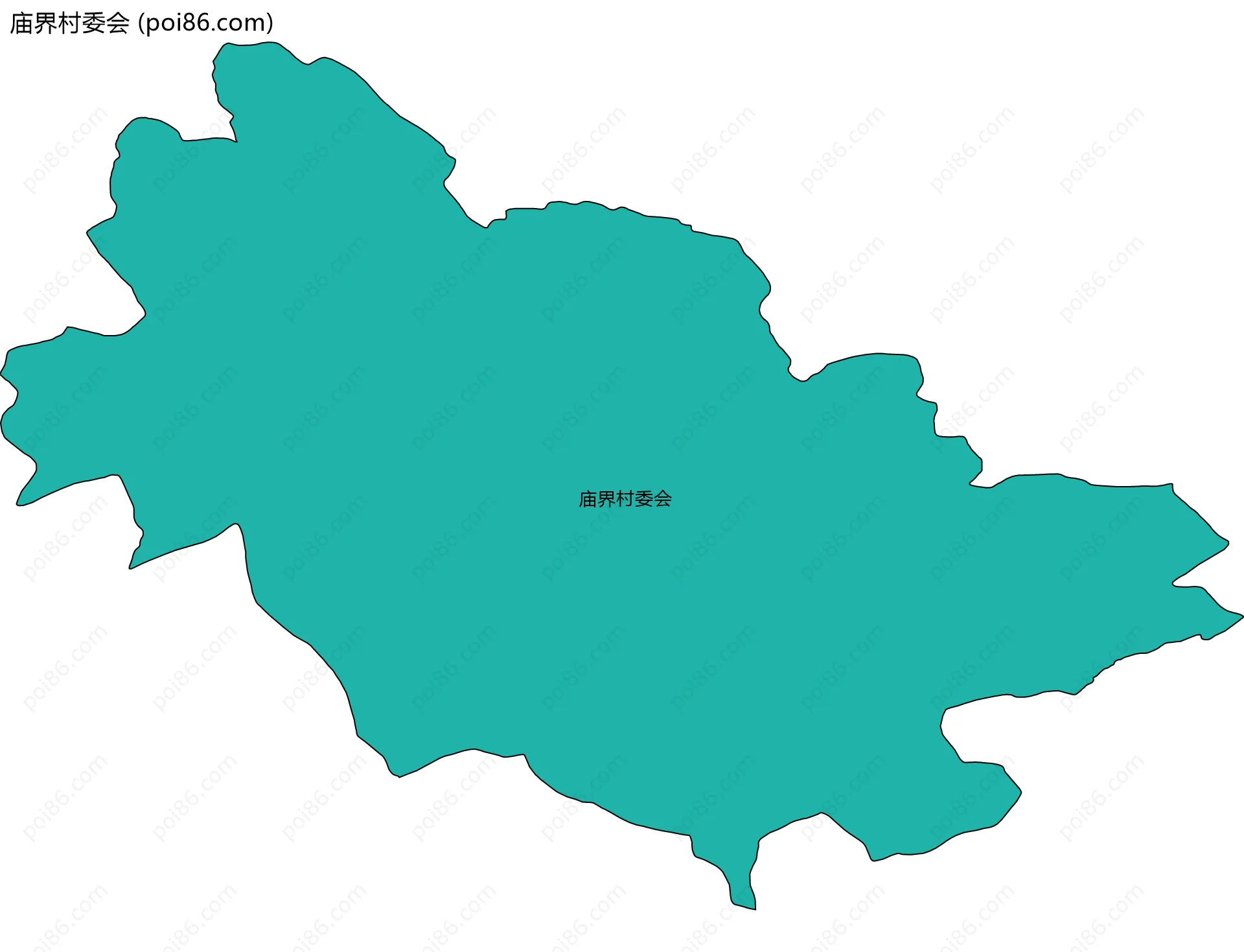 庙界村委会边界地图