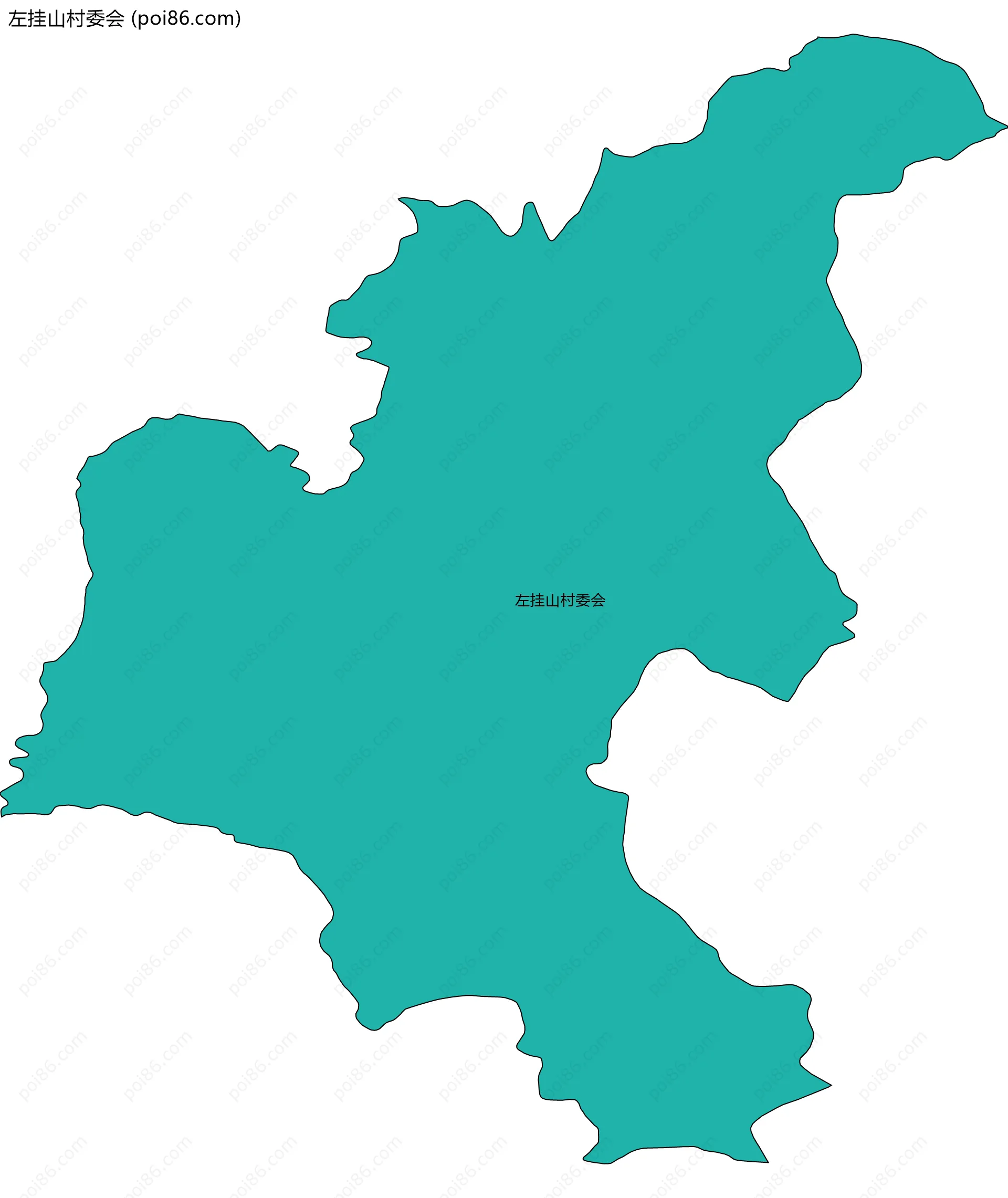 左挂山村委会边界地图