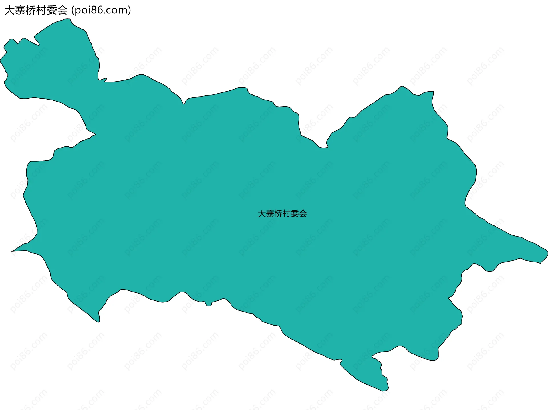 大寨桥村委会边界地图