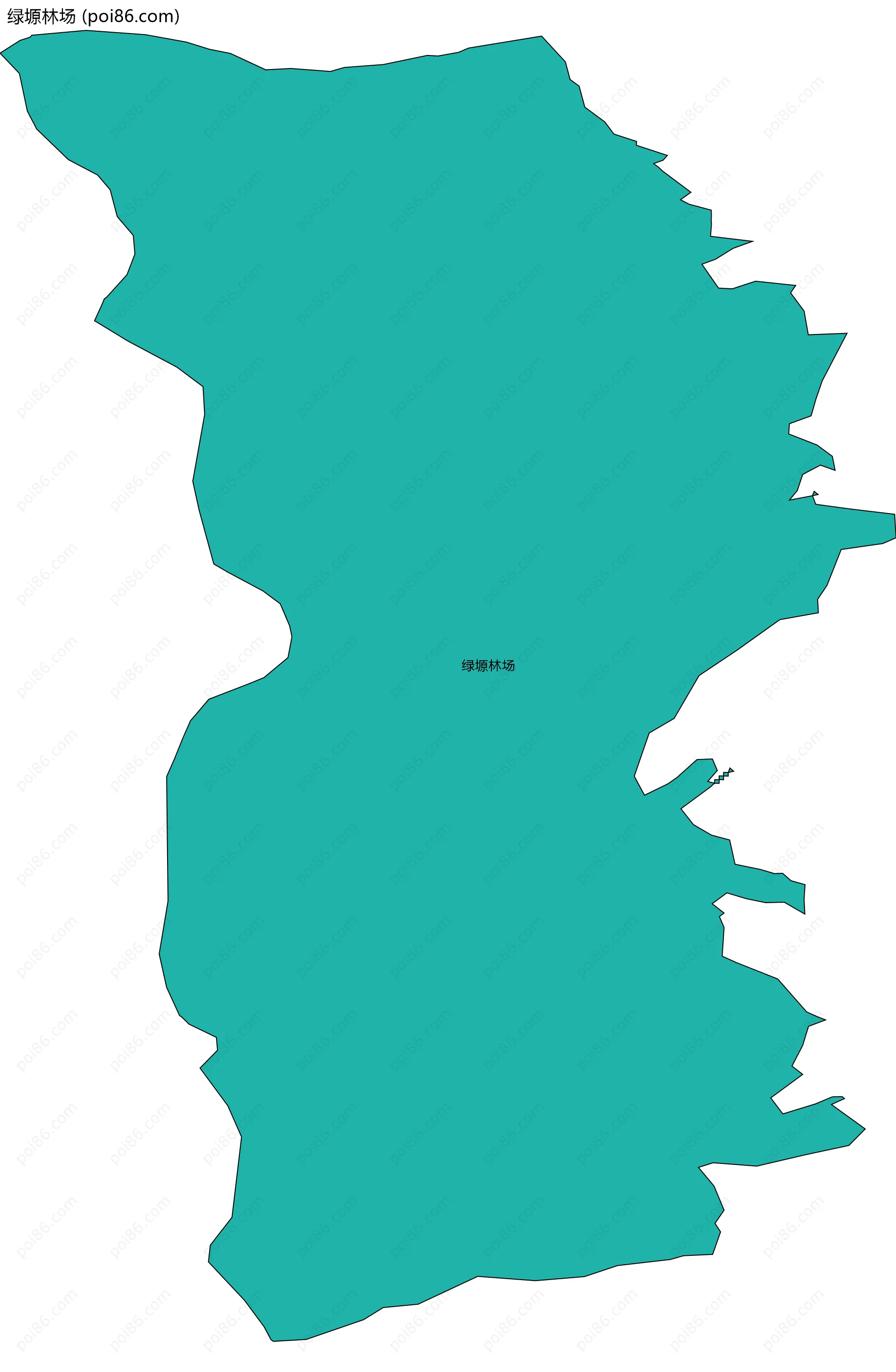 绿塬林场边界地图