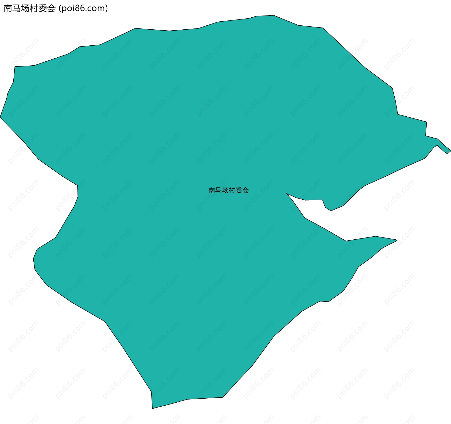 南马场村委会边界地图