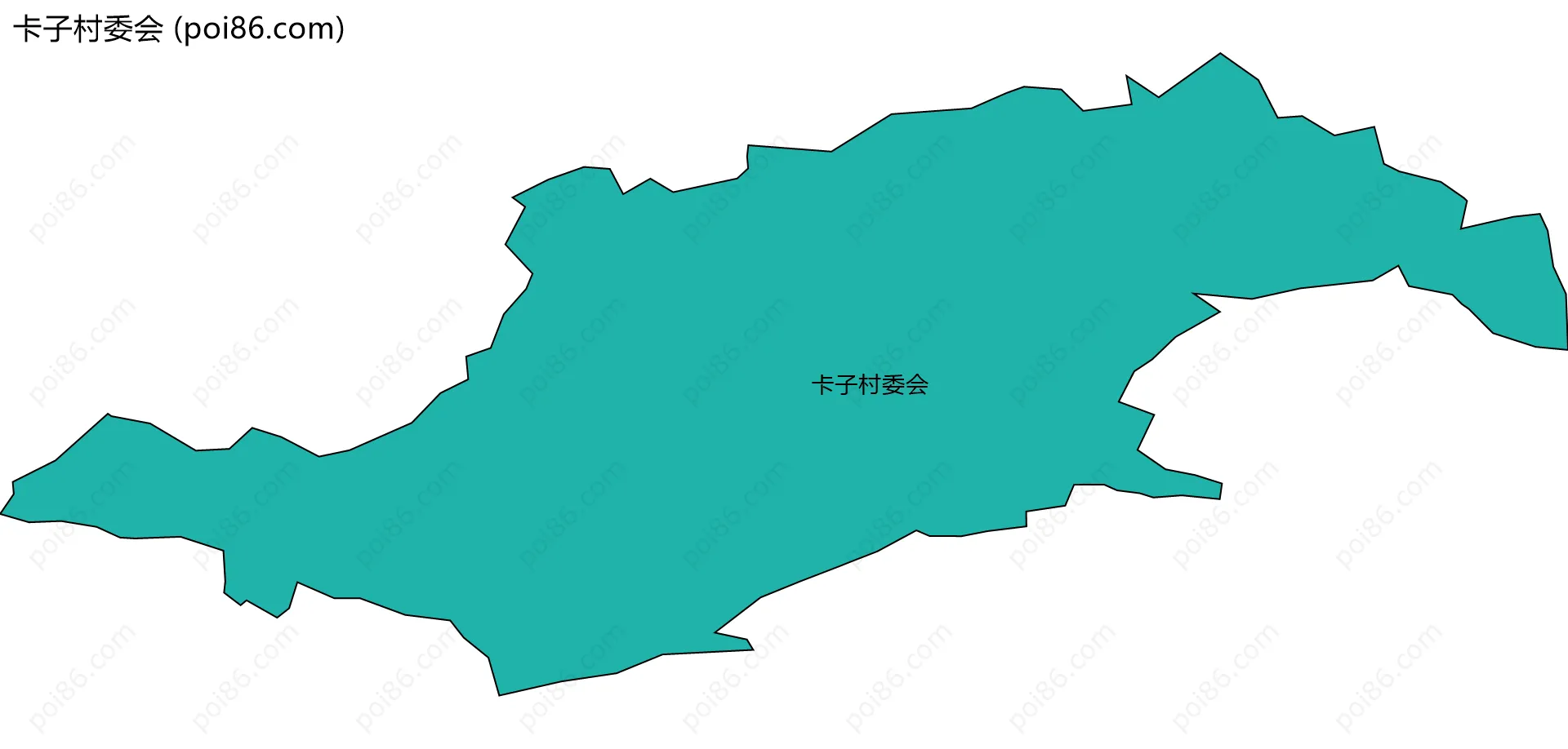 卡子村委会边界地图