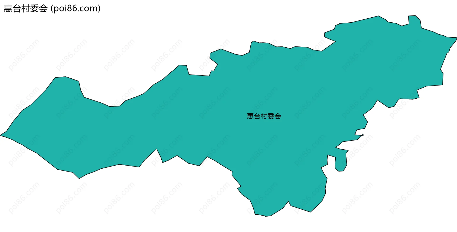 惠台村委会边界地图