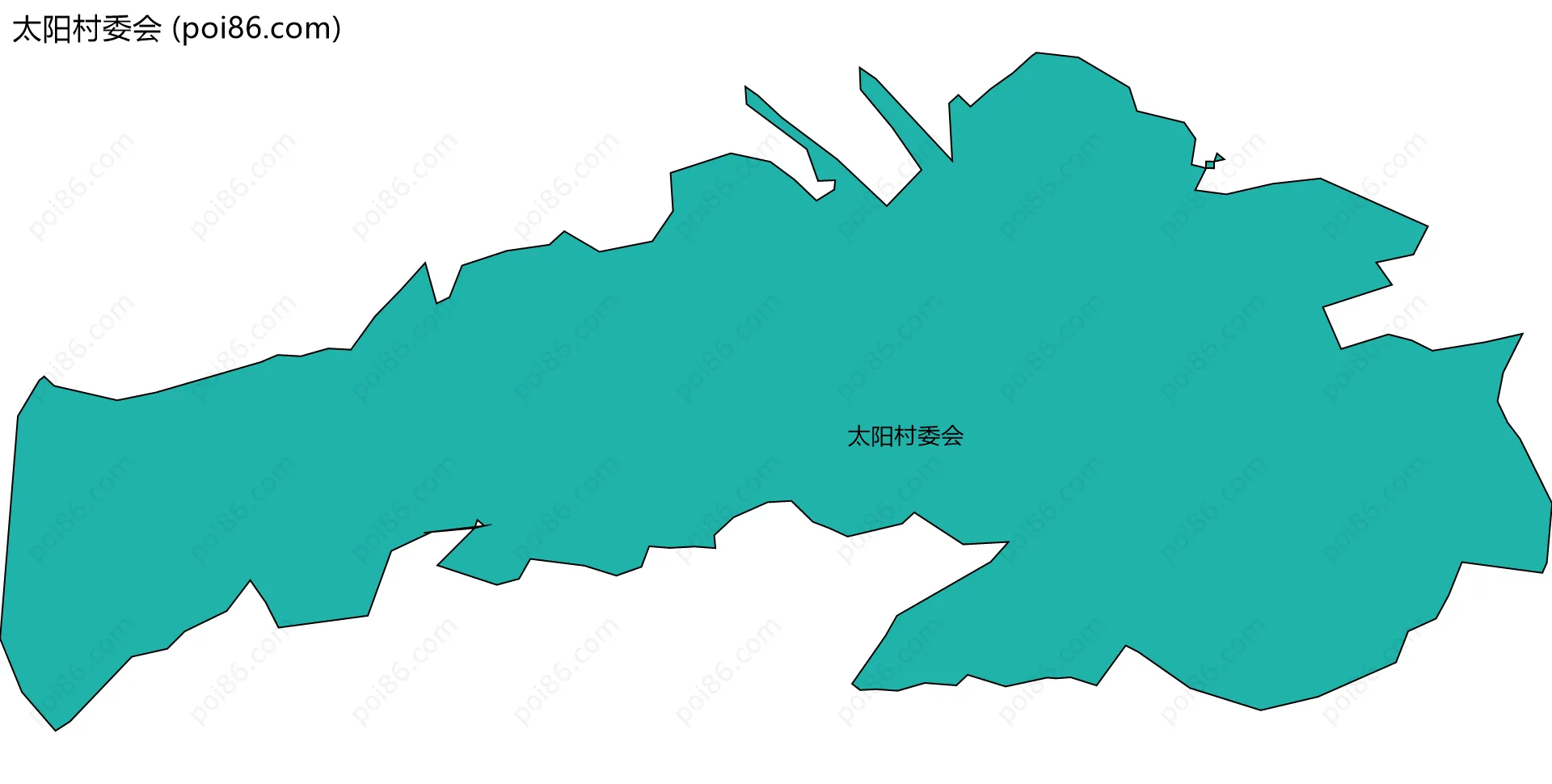 太阳村委会边界地图