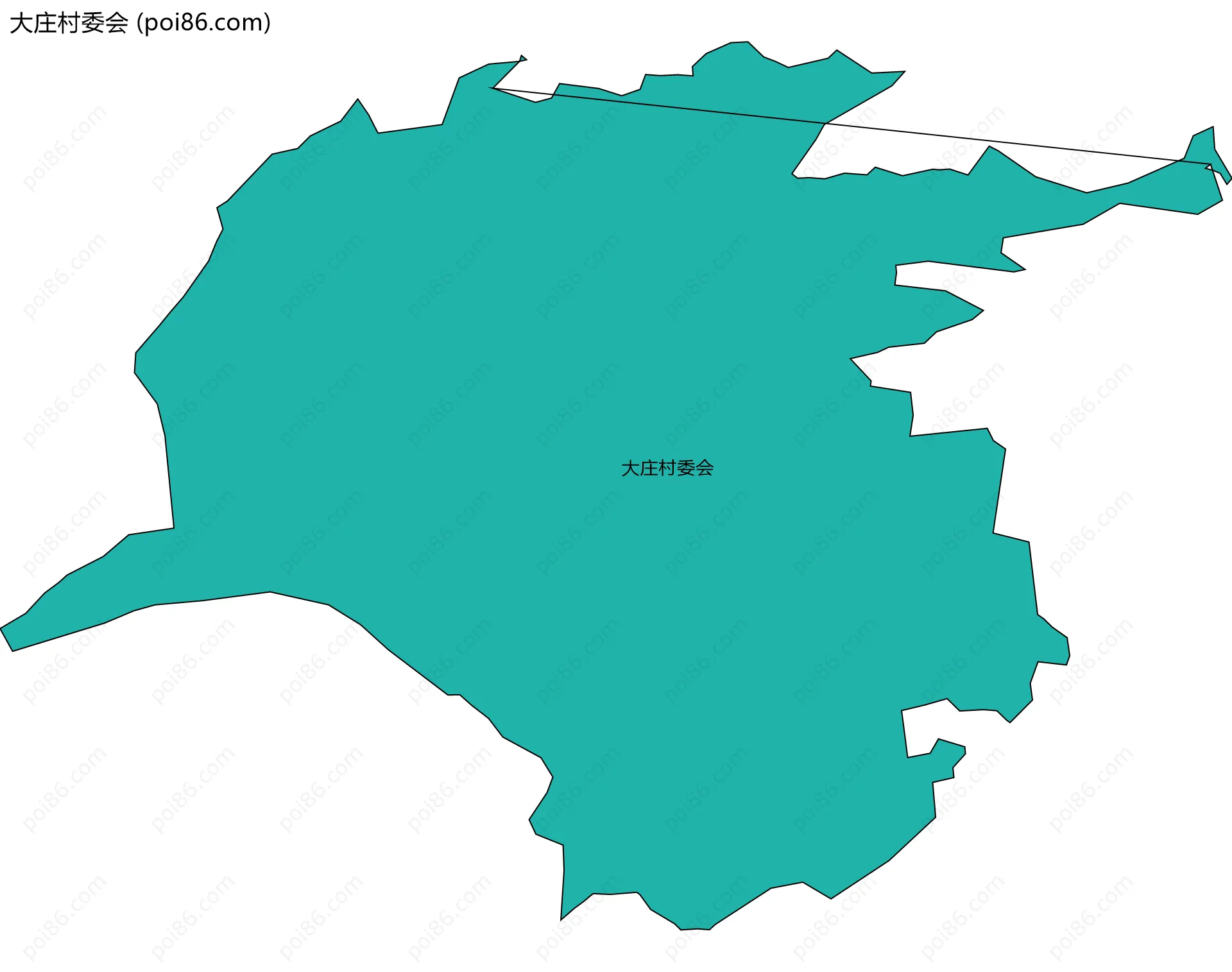 大庄村委会边界地图