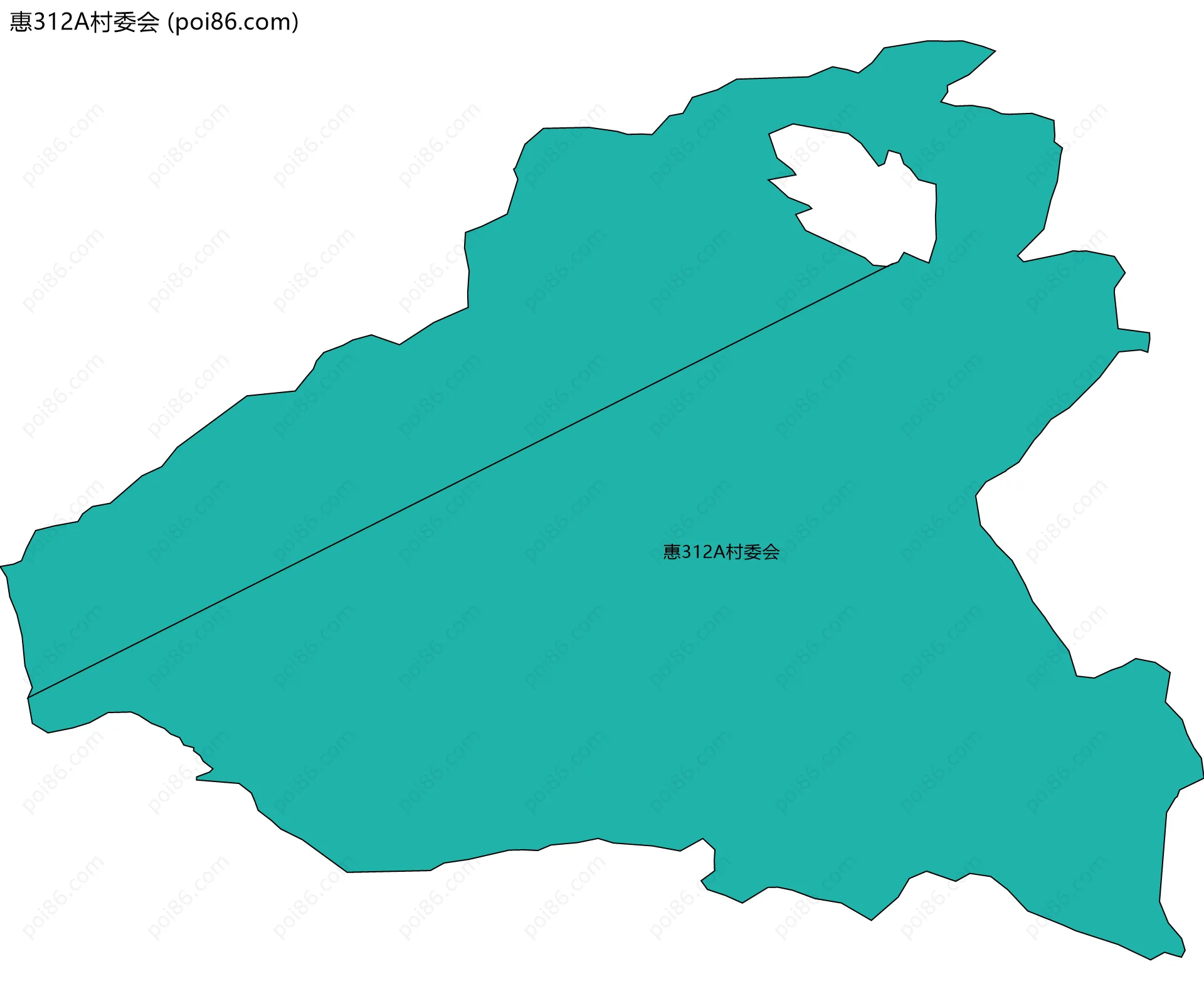 惠312A村委会边界地图