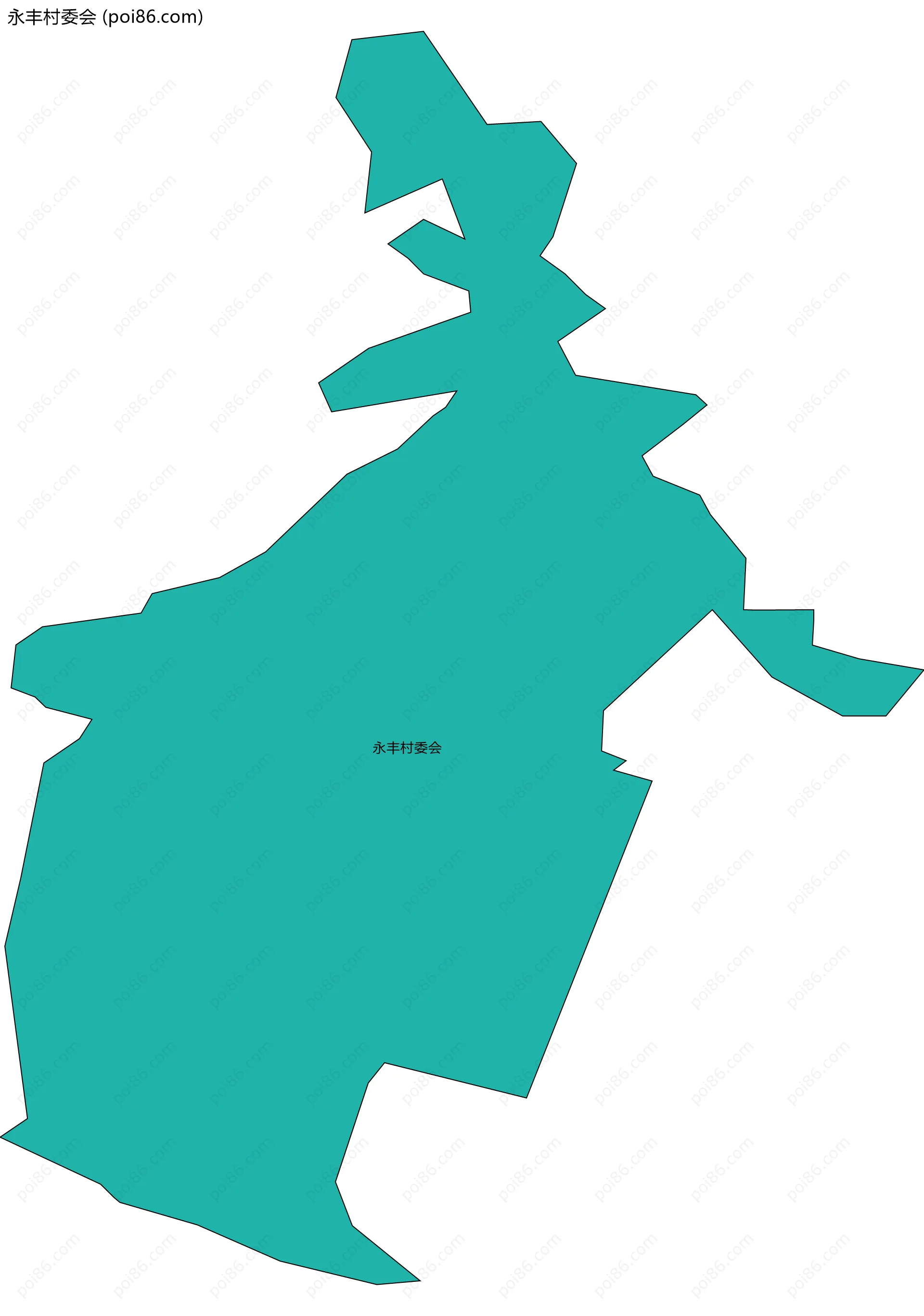 永丰村委会边界地图