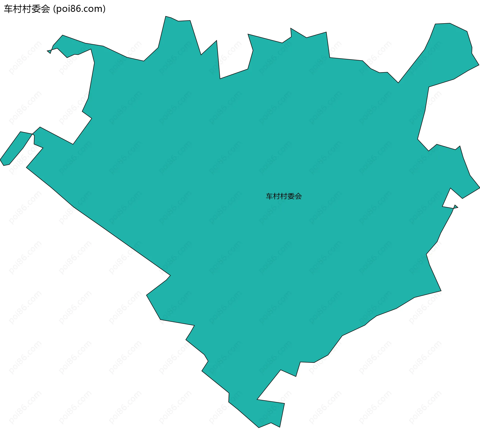 车村村委会边界地图
