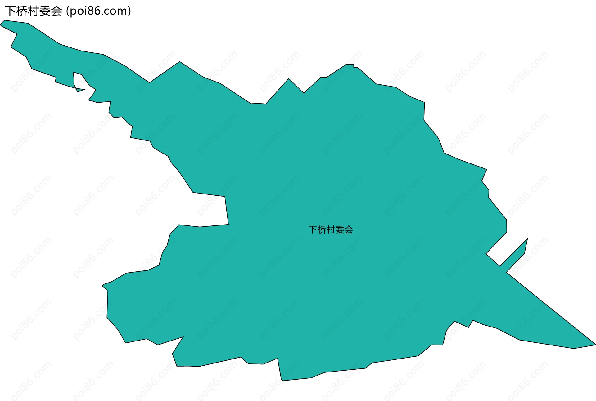 下桥村委会边界地图