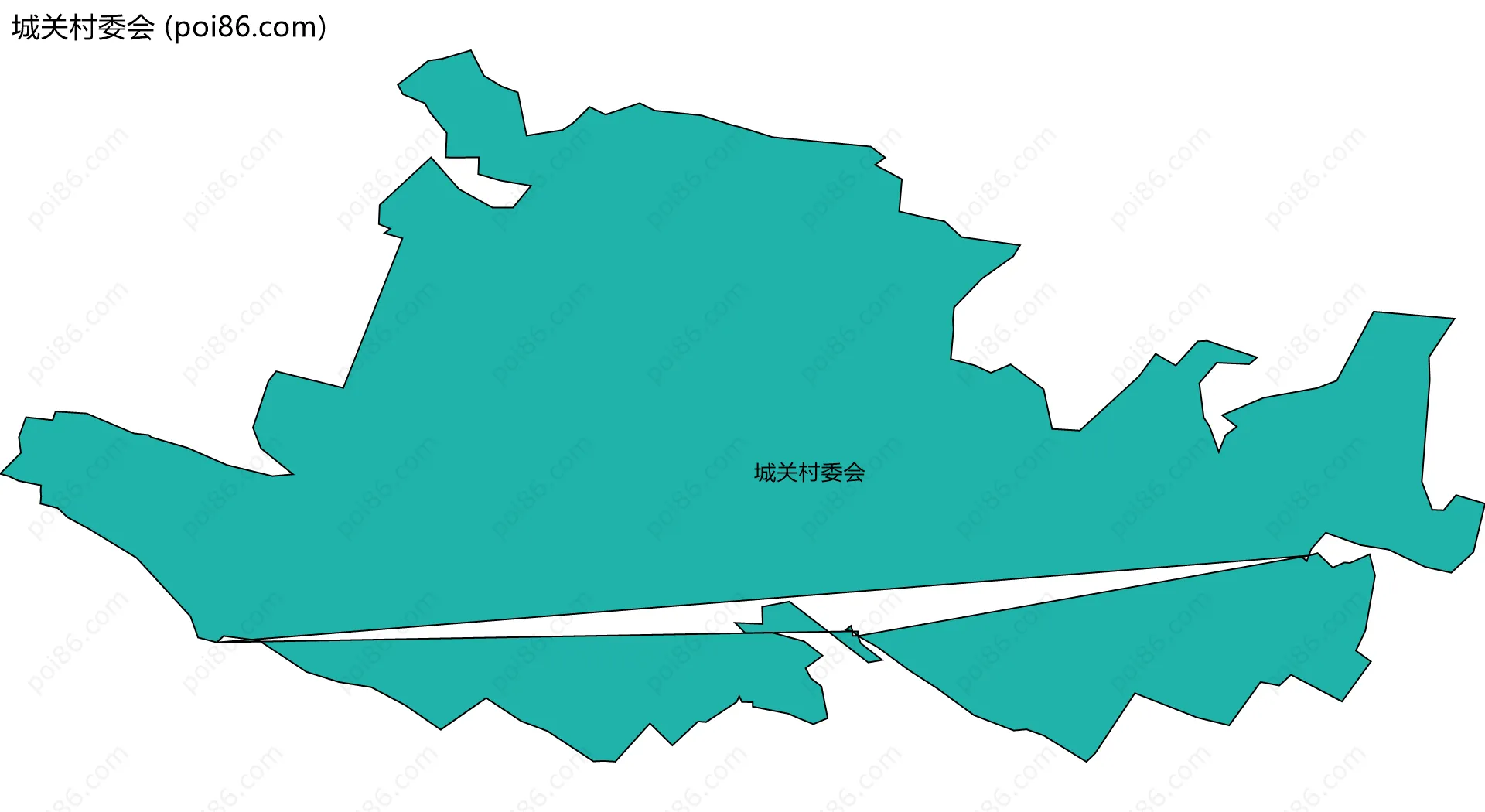 城关村委会边界地图