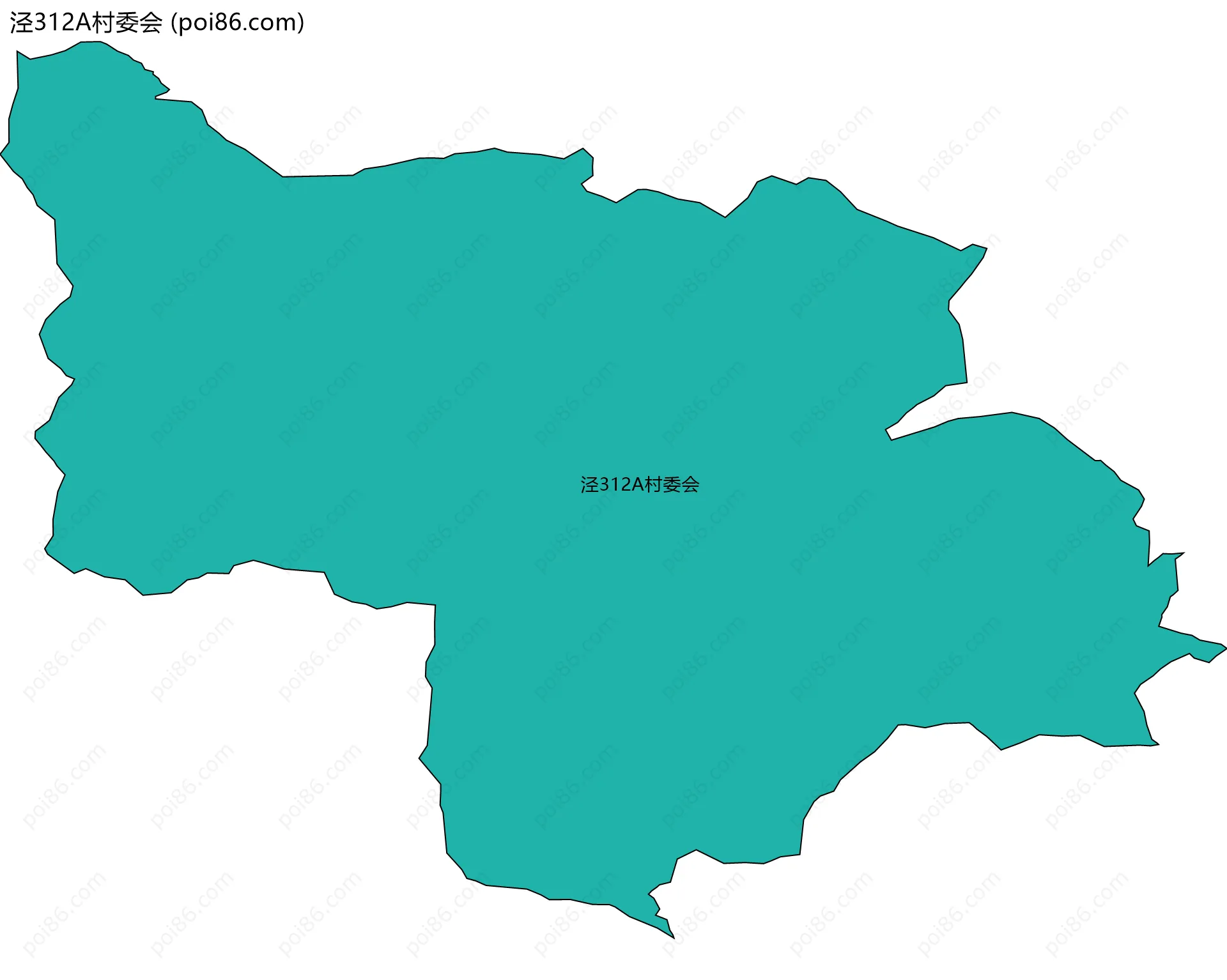 泾312A村委会边界地图