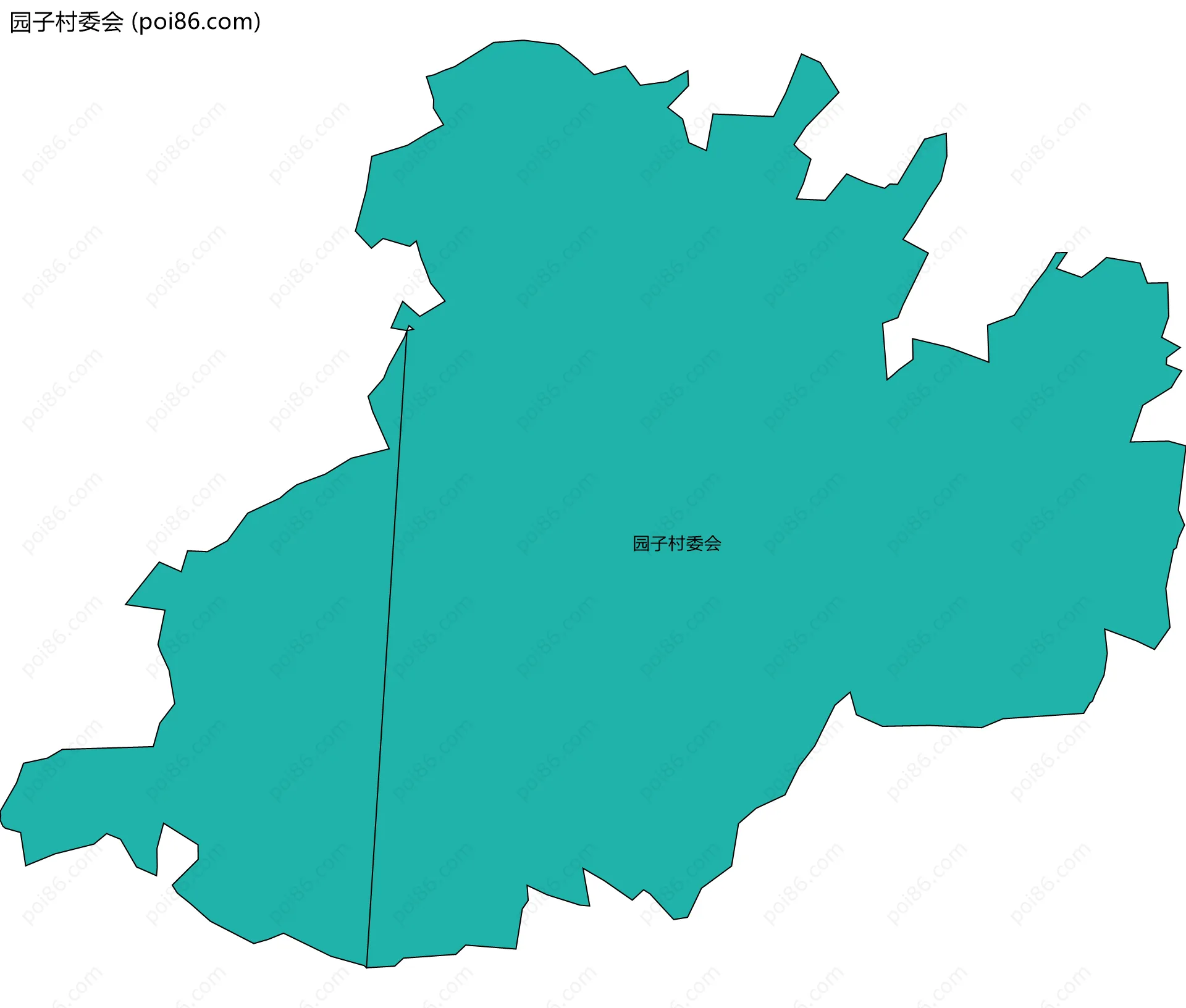 园子村委会边界地图
