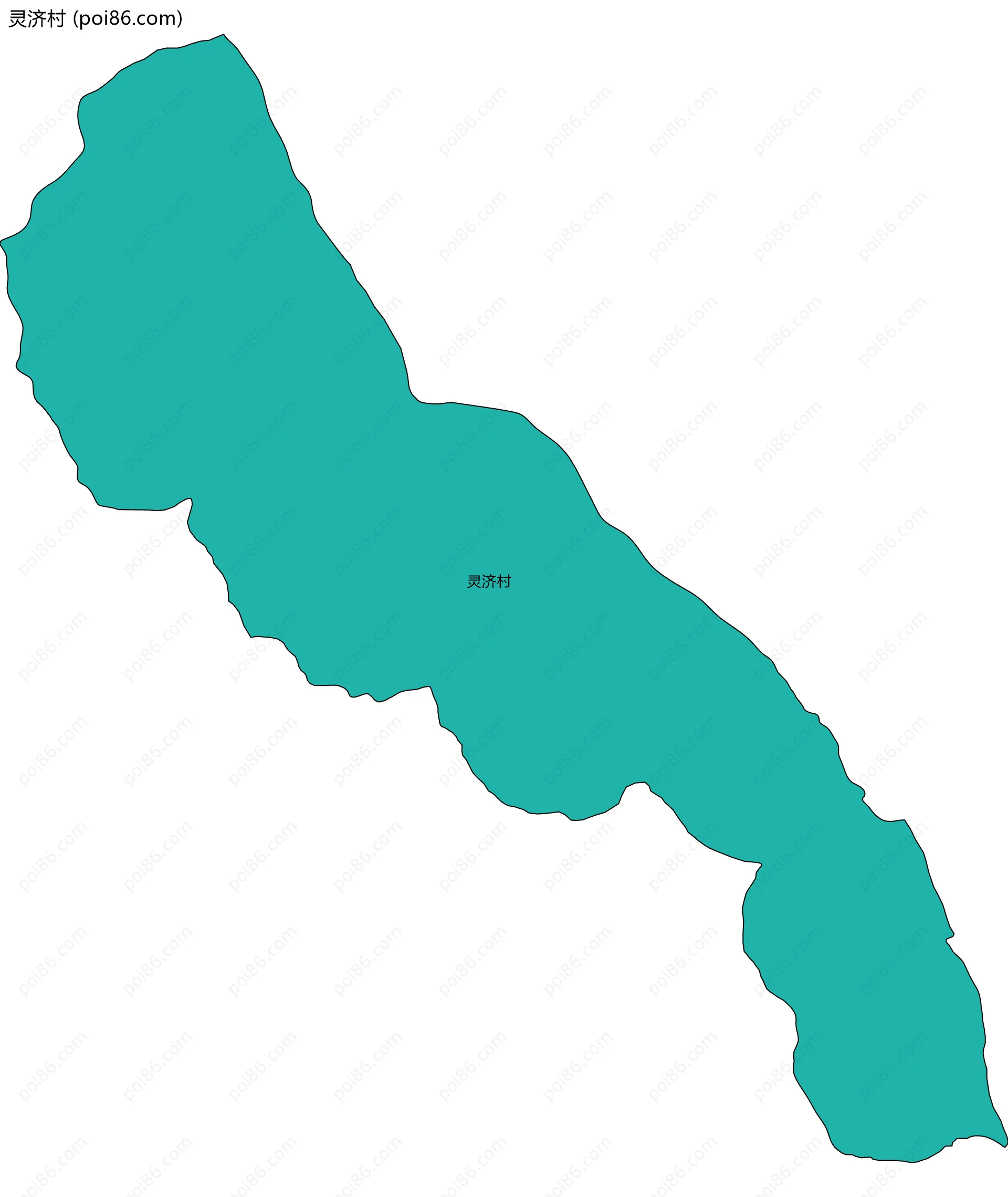 灵济村边界地图