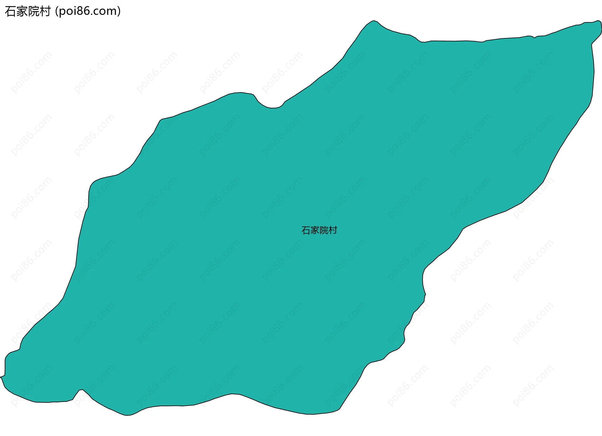石家院村边界地图