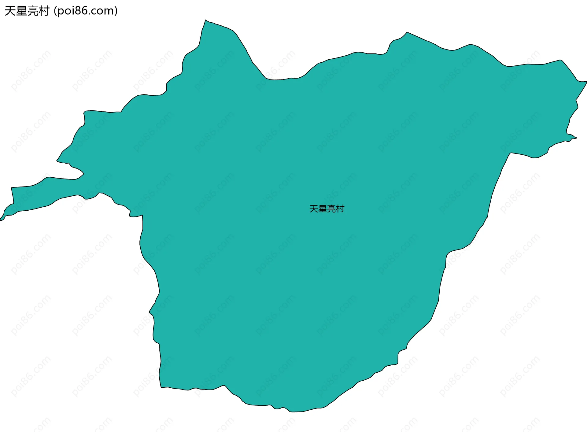 天星亮村边界地图