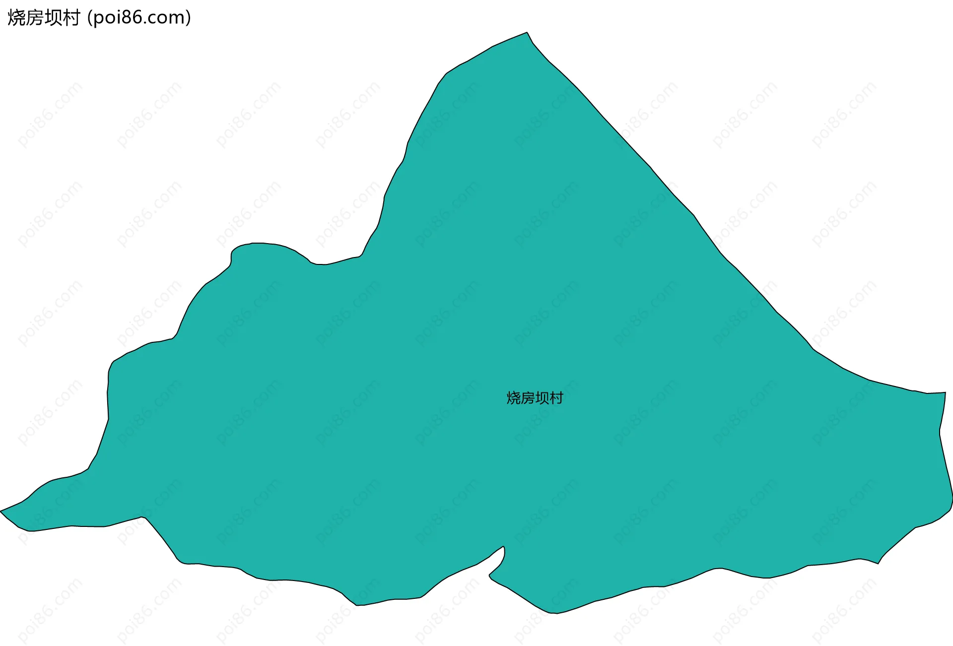 烧房坝村边界地图