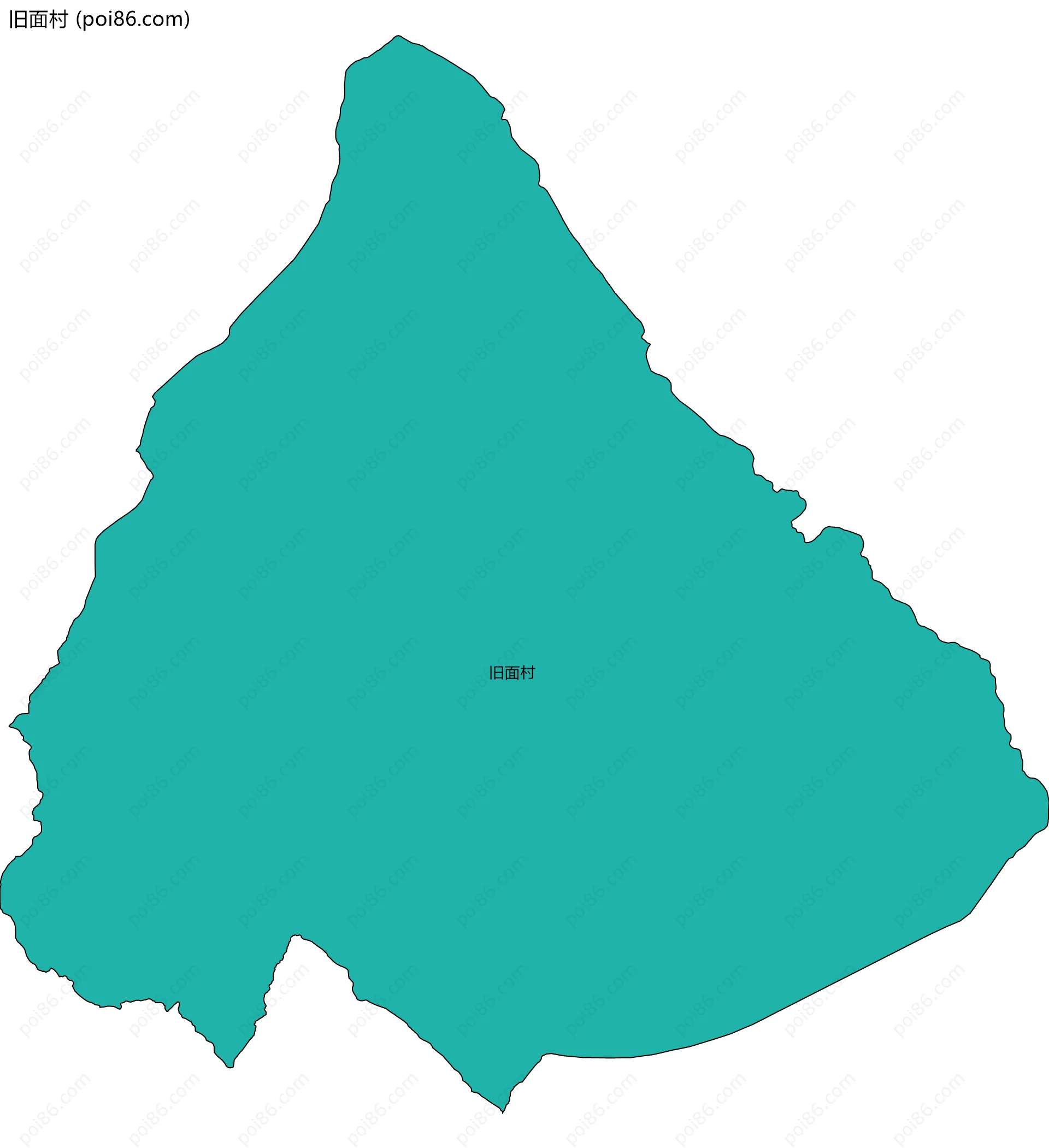 旧面村边界地图