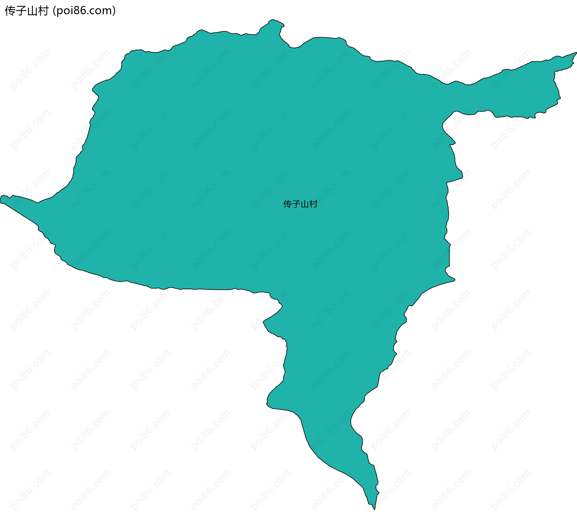 传子山村边界地图