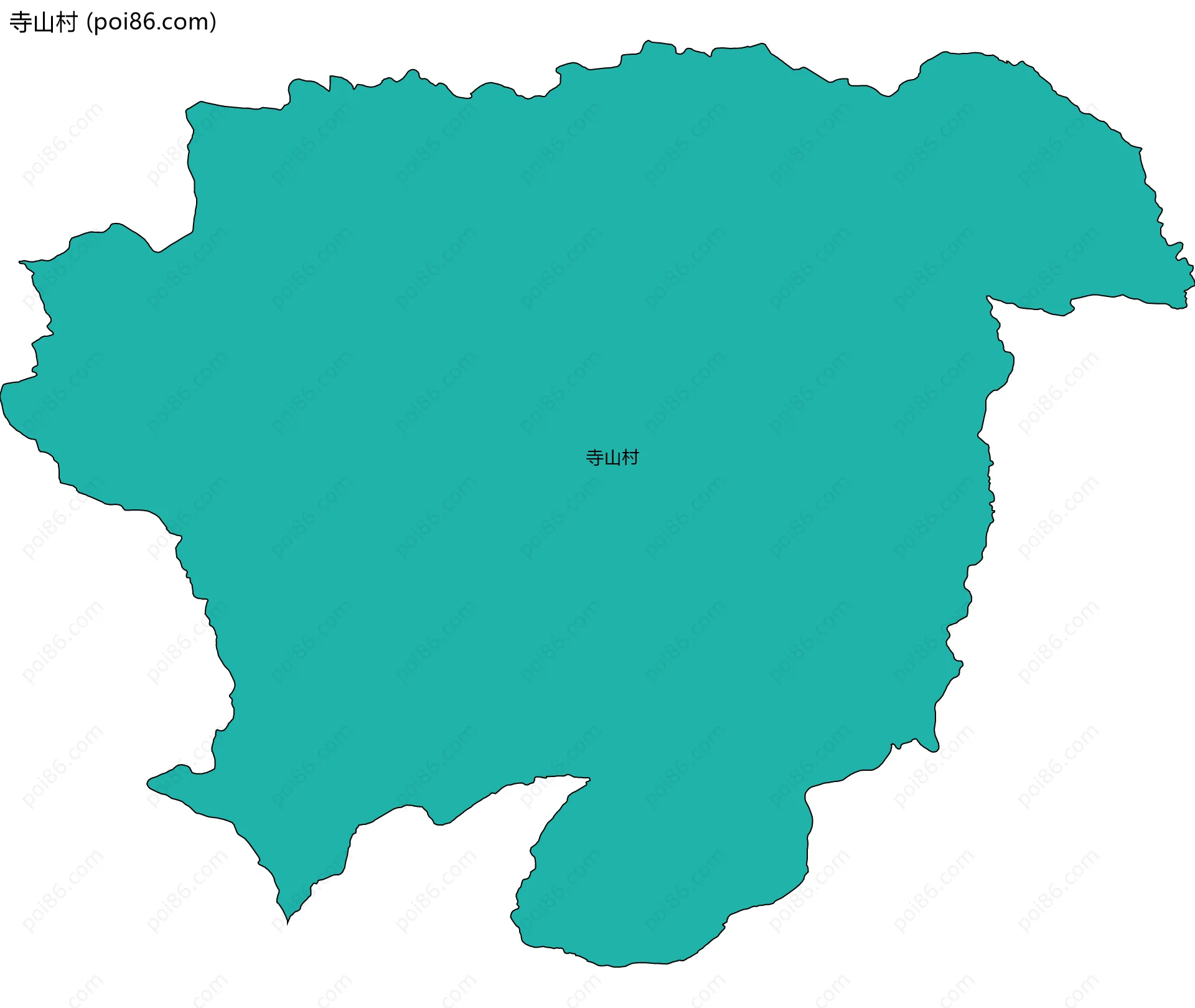 寺山村边界地图