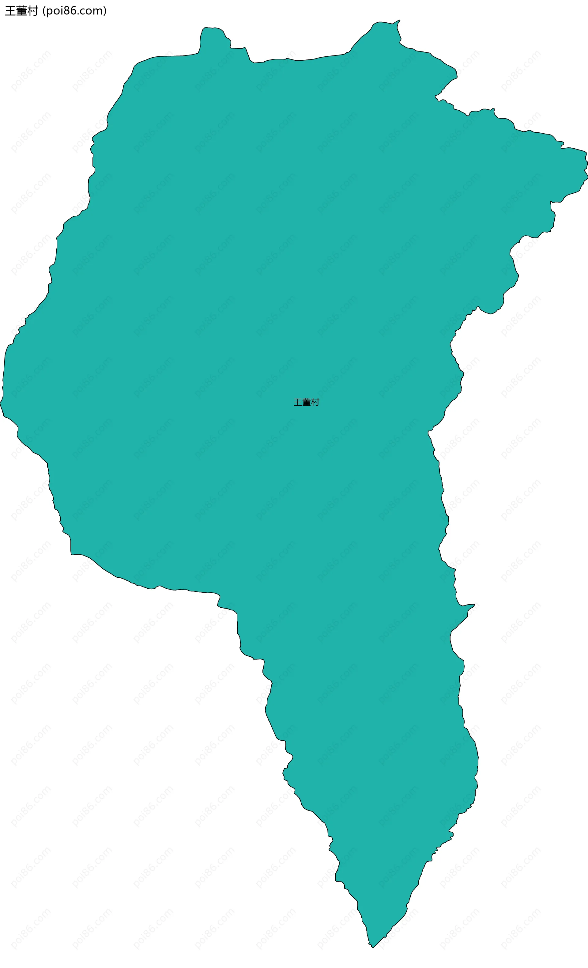 王董村边界地图