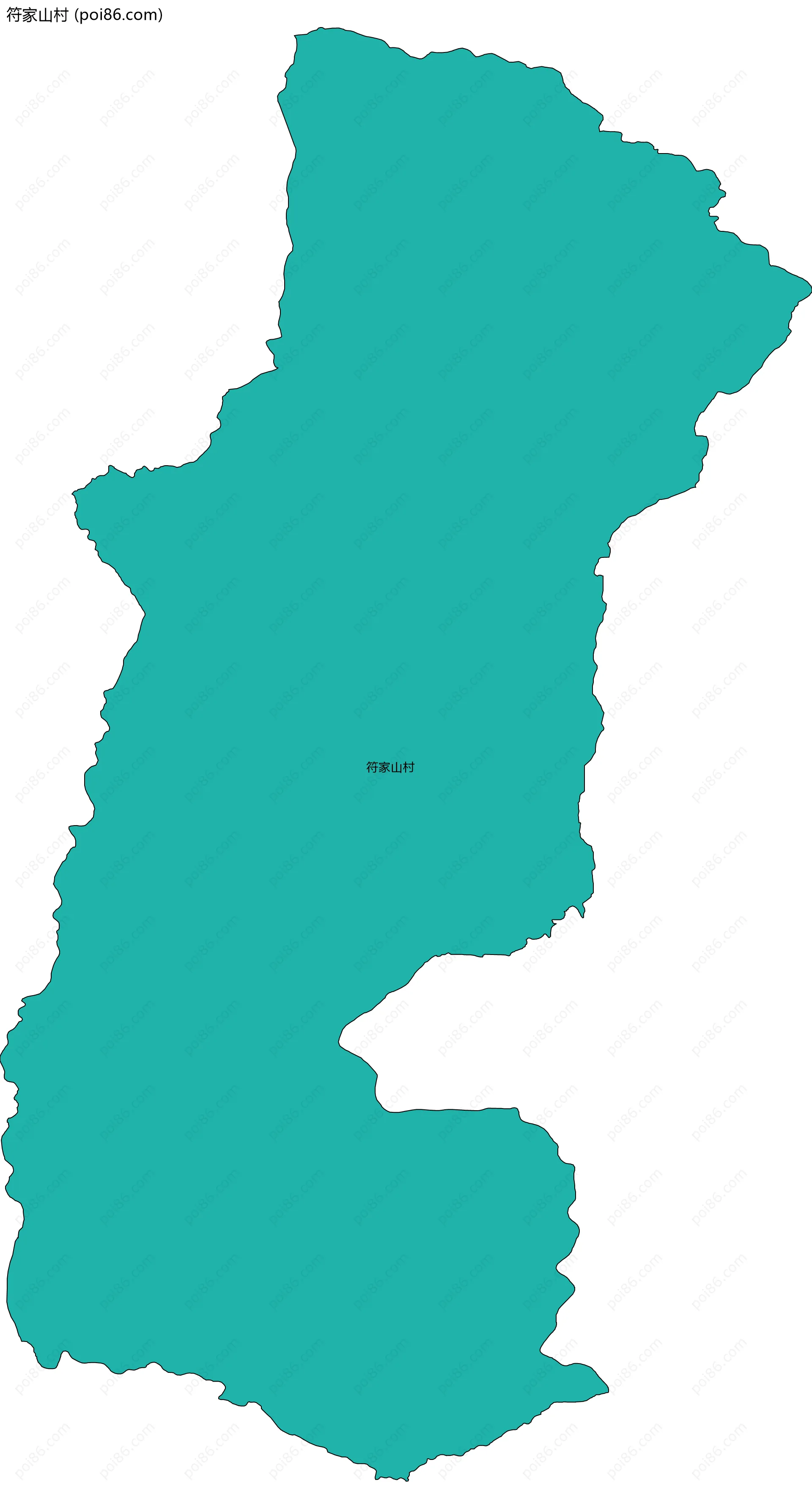 符家山村边界地图