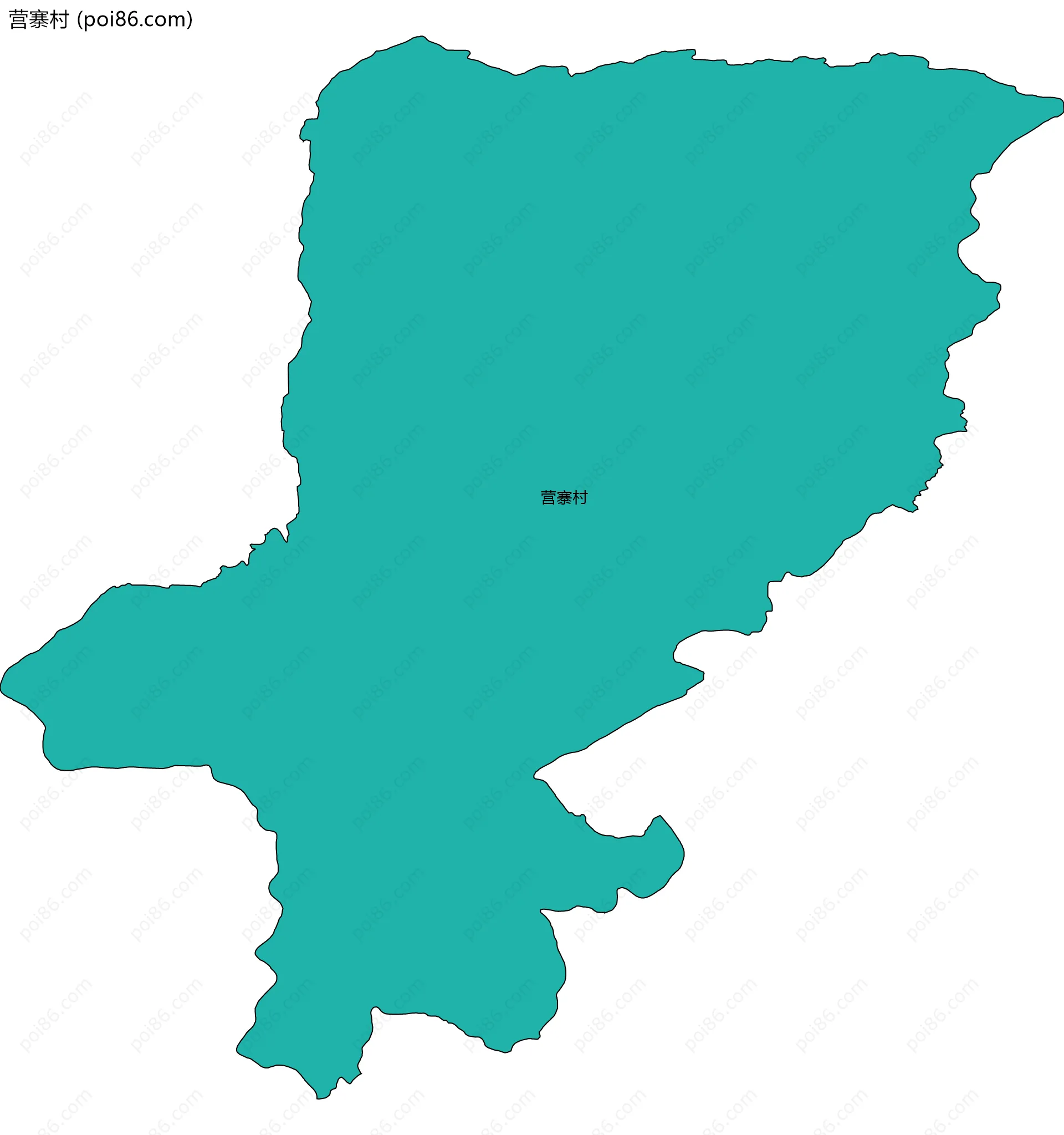 营寨村边界地图