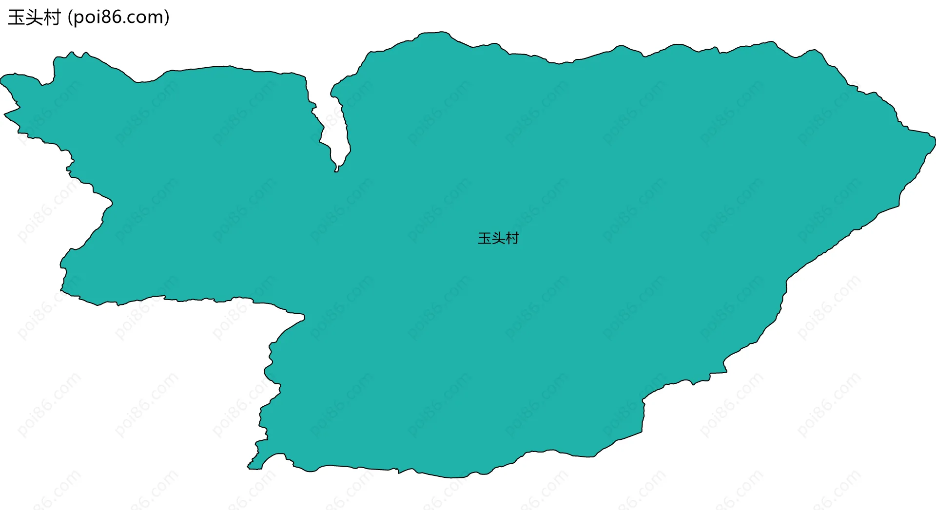 玉头村边界地图