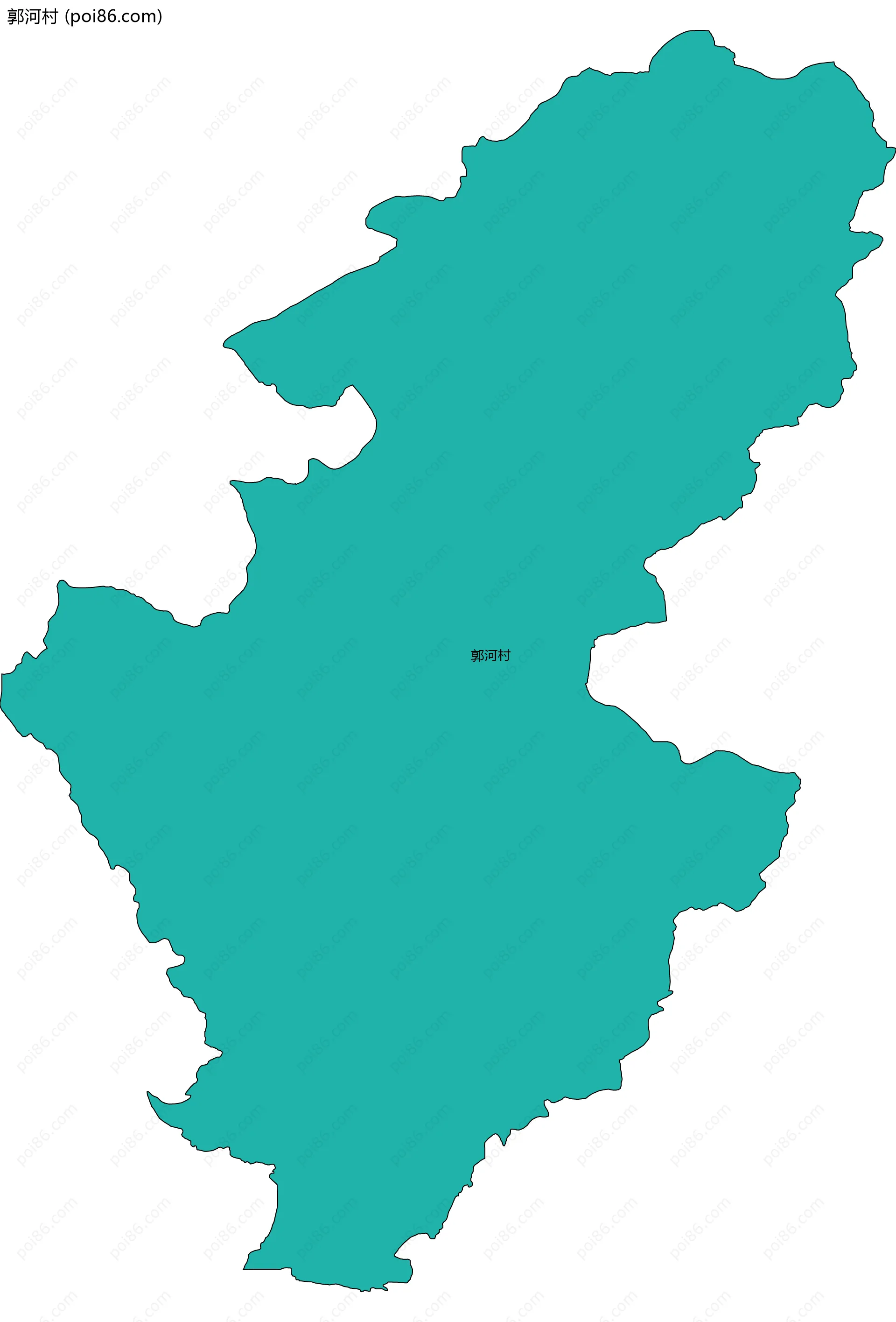 郭河村边界地图