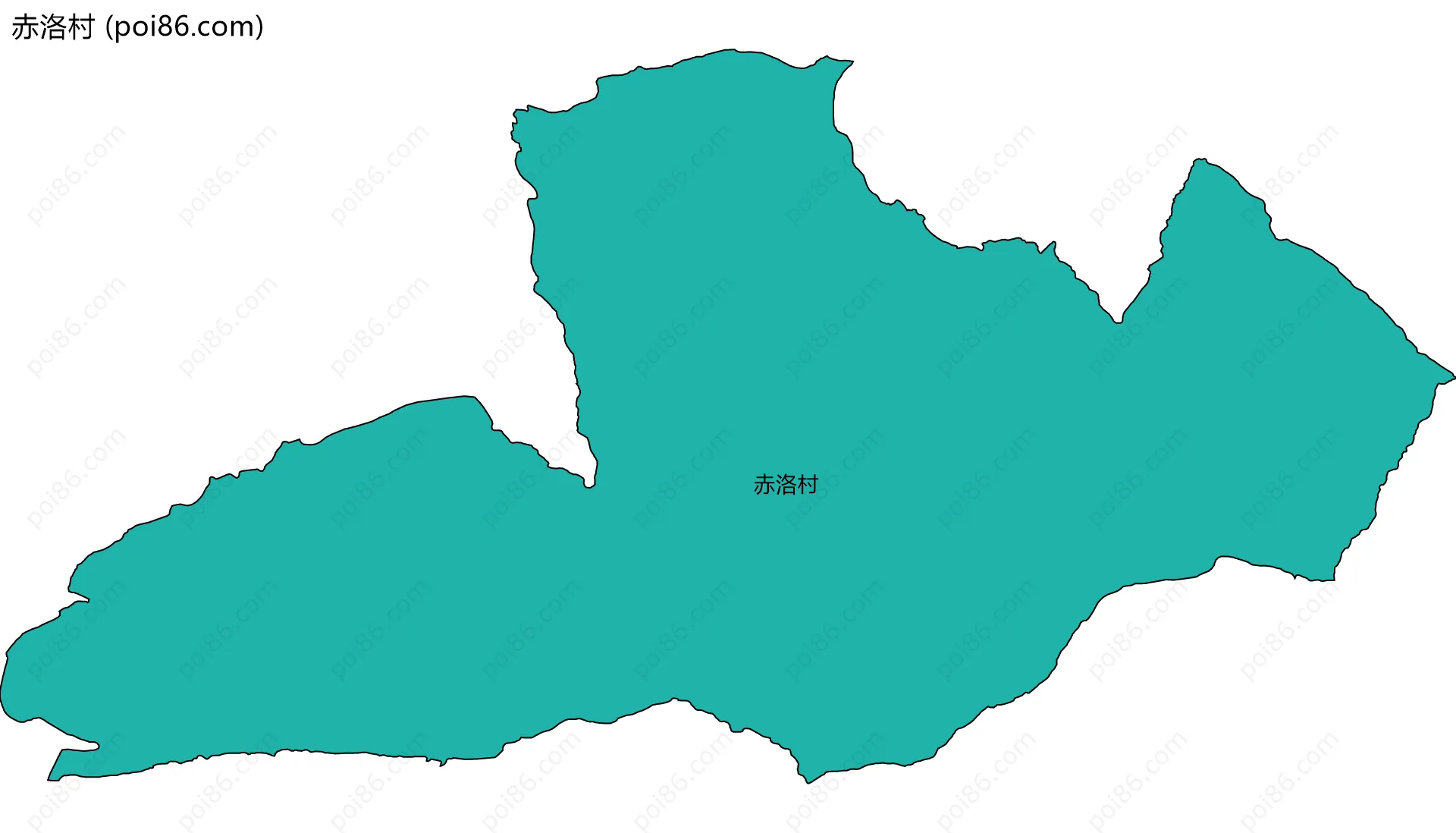 赤洛村边界地图