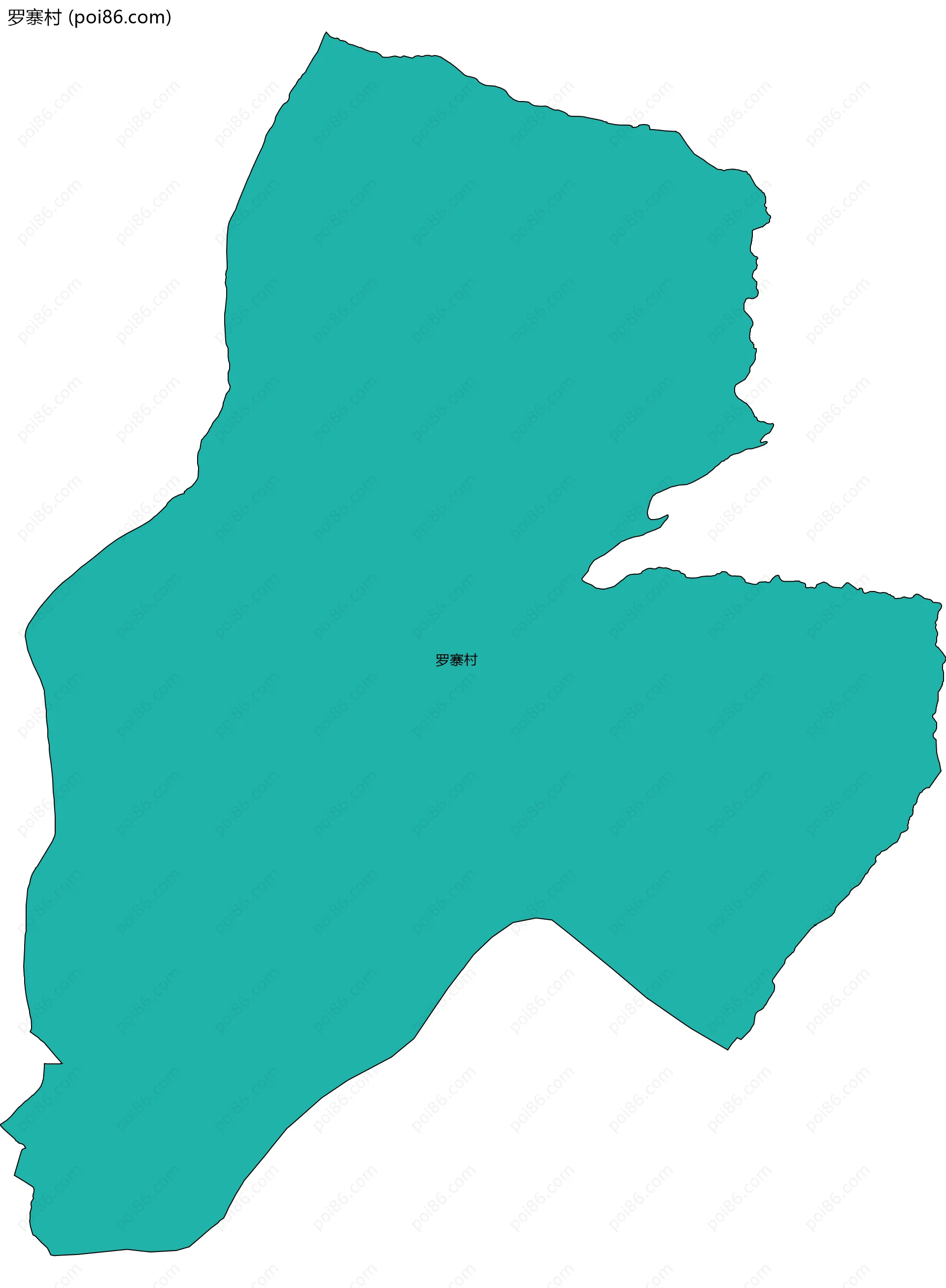 罗寨村边界地图