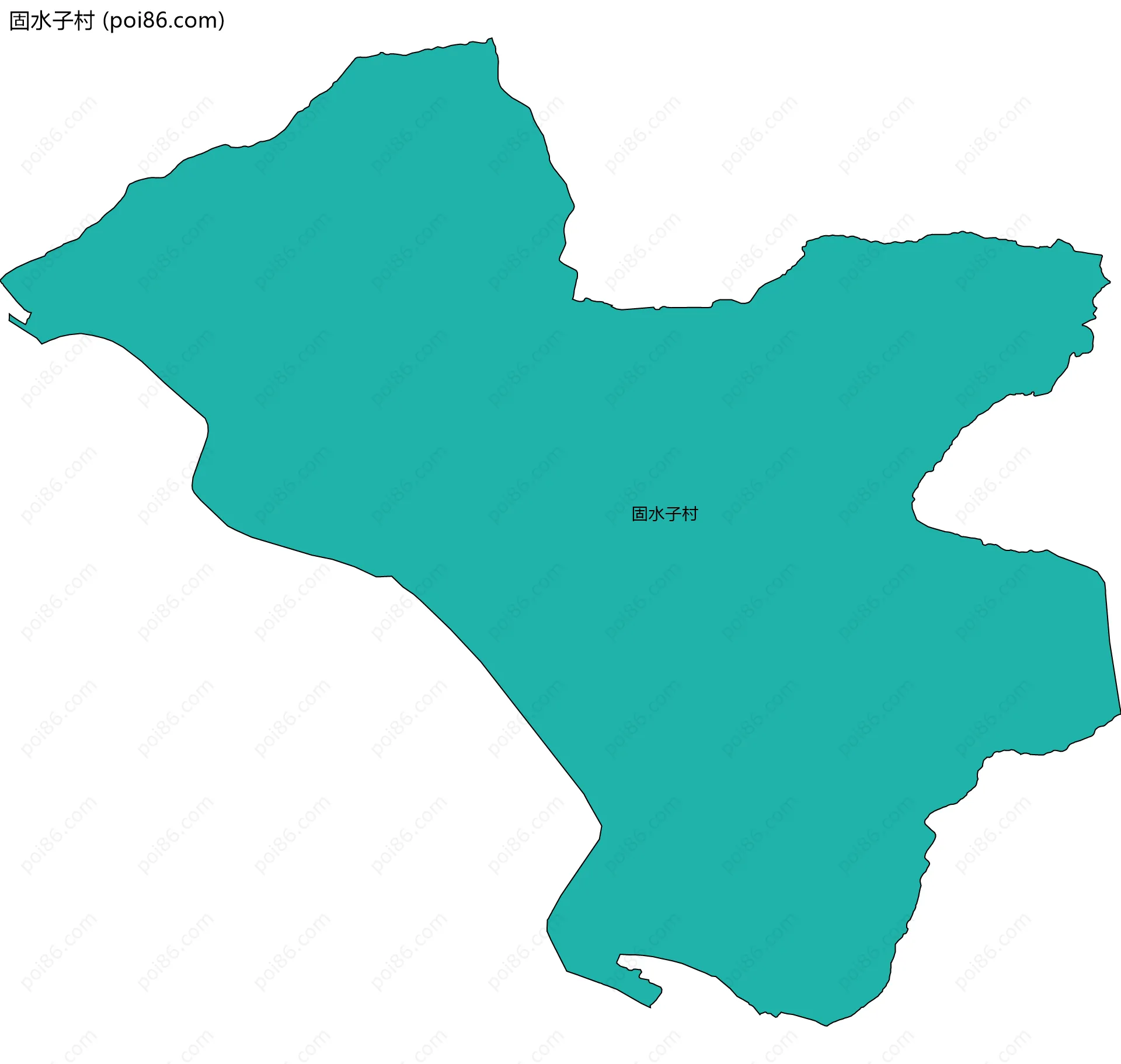 固水子村边界地图