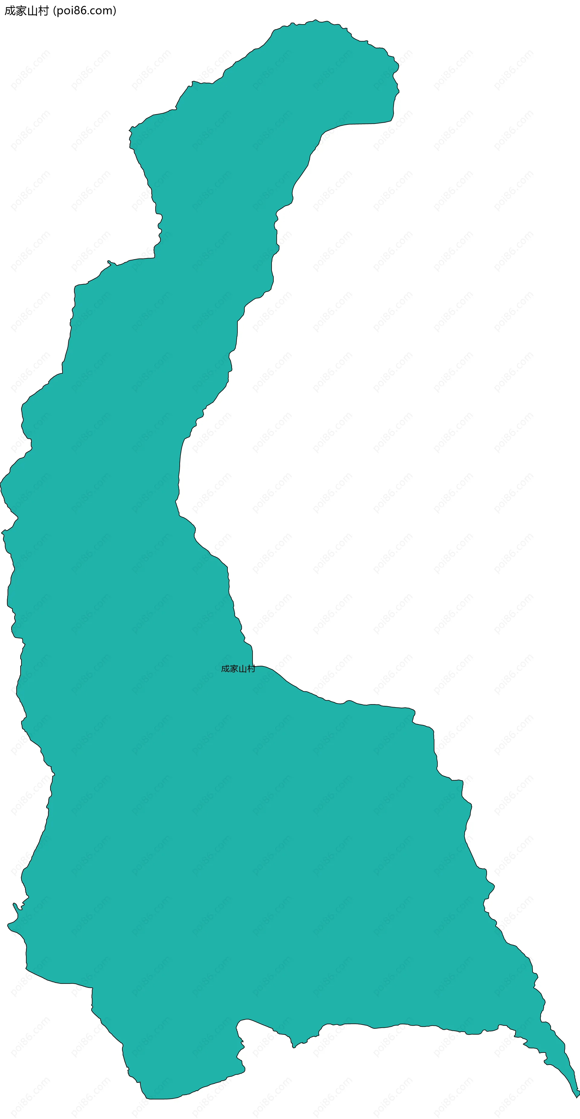 成家山村边界地图