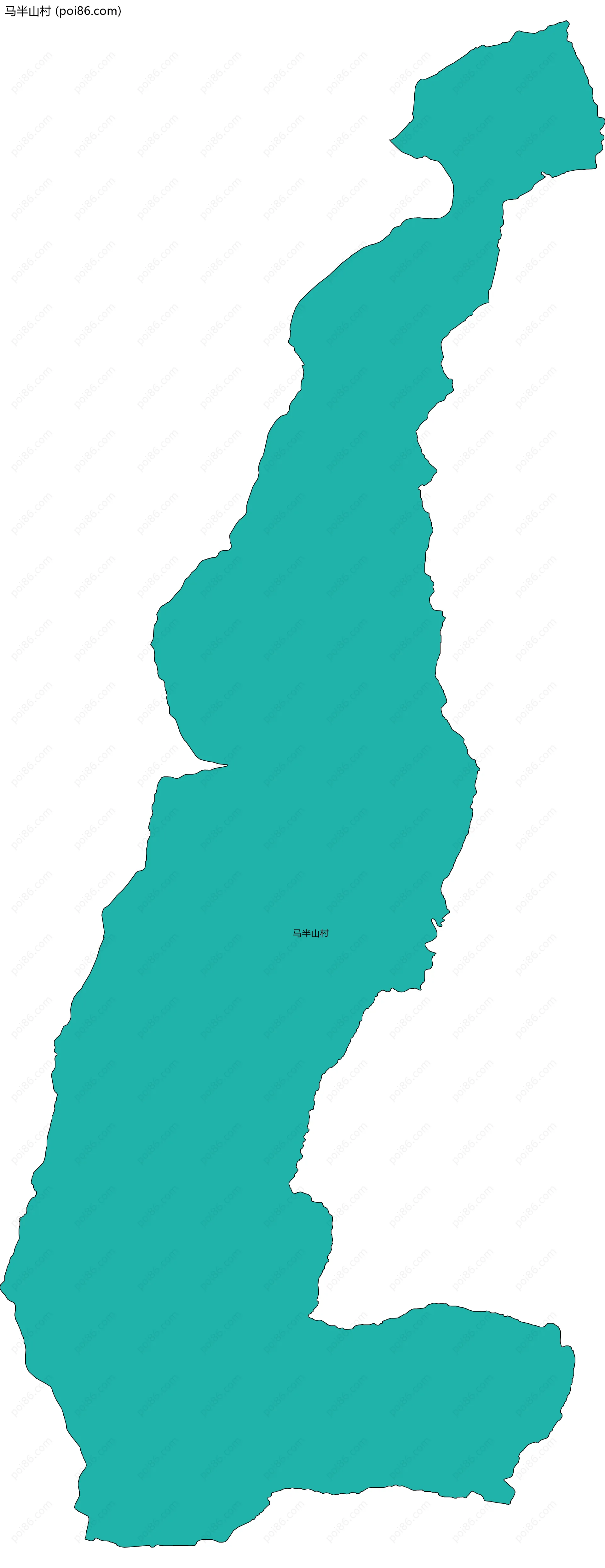 马半山村边界地图