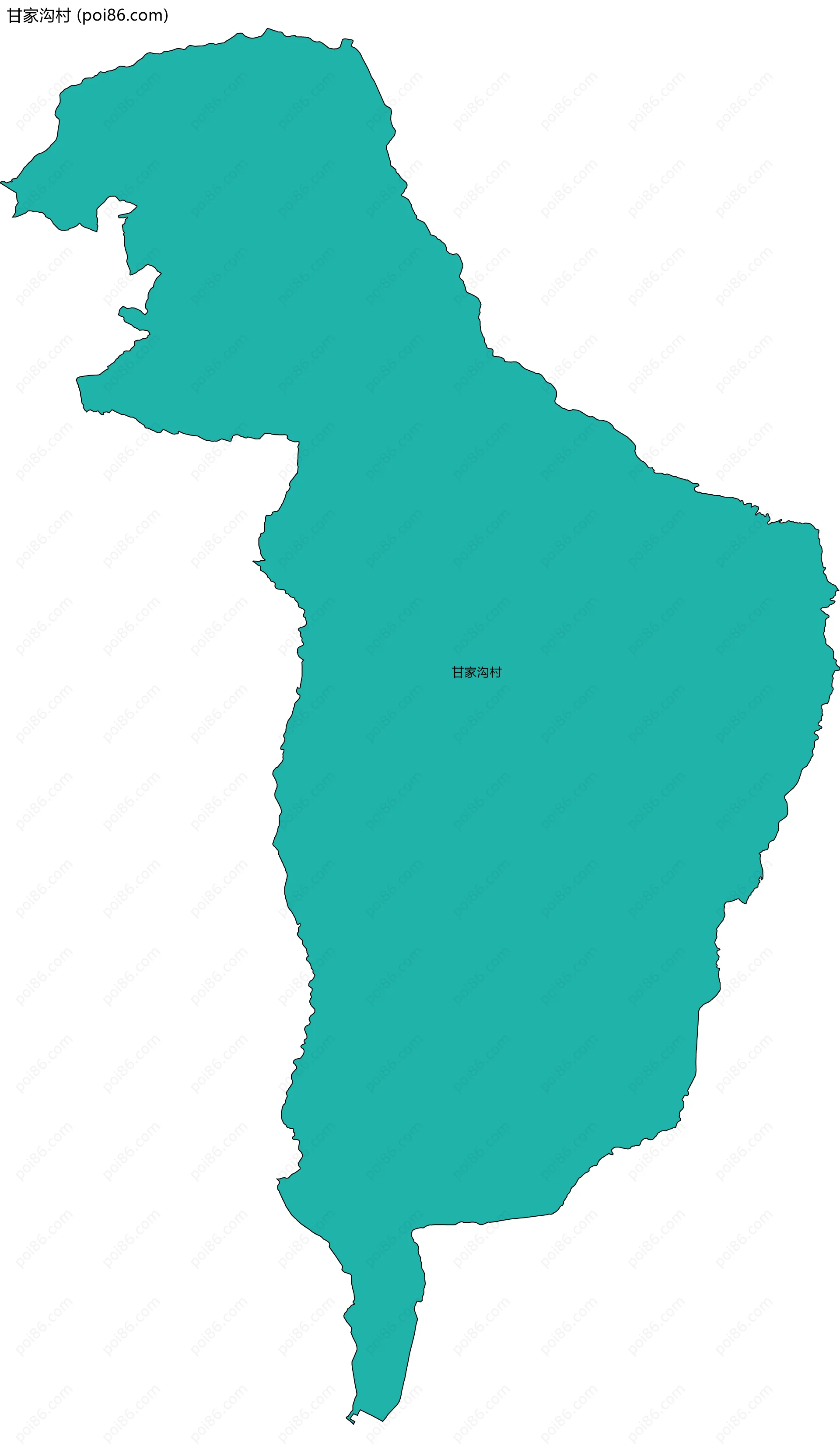 甘家沟村边界地图