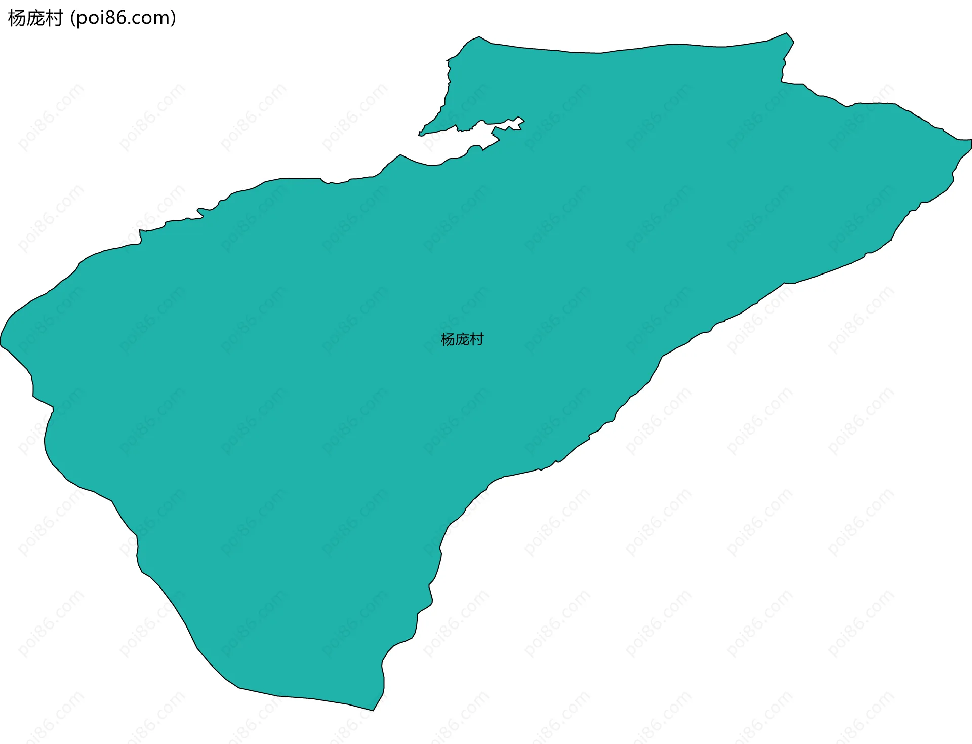 杨庞村边界地图
