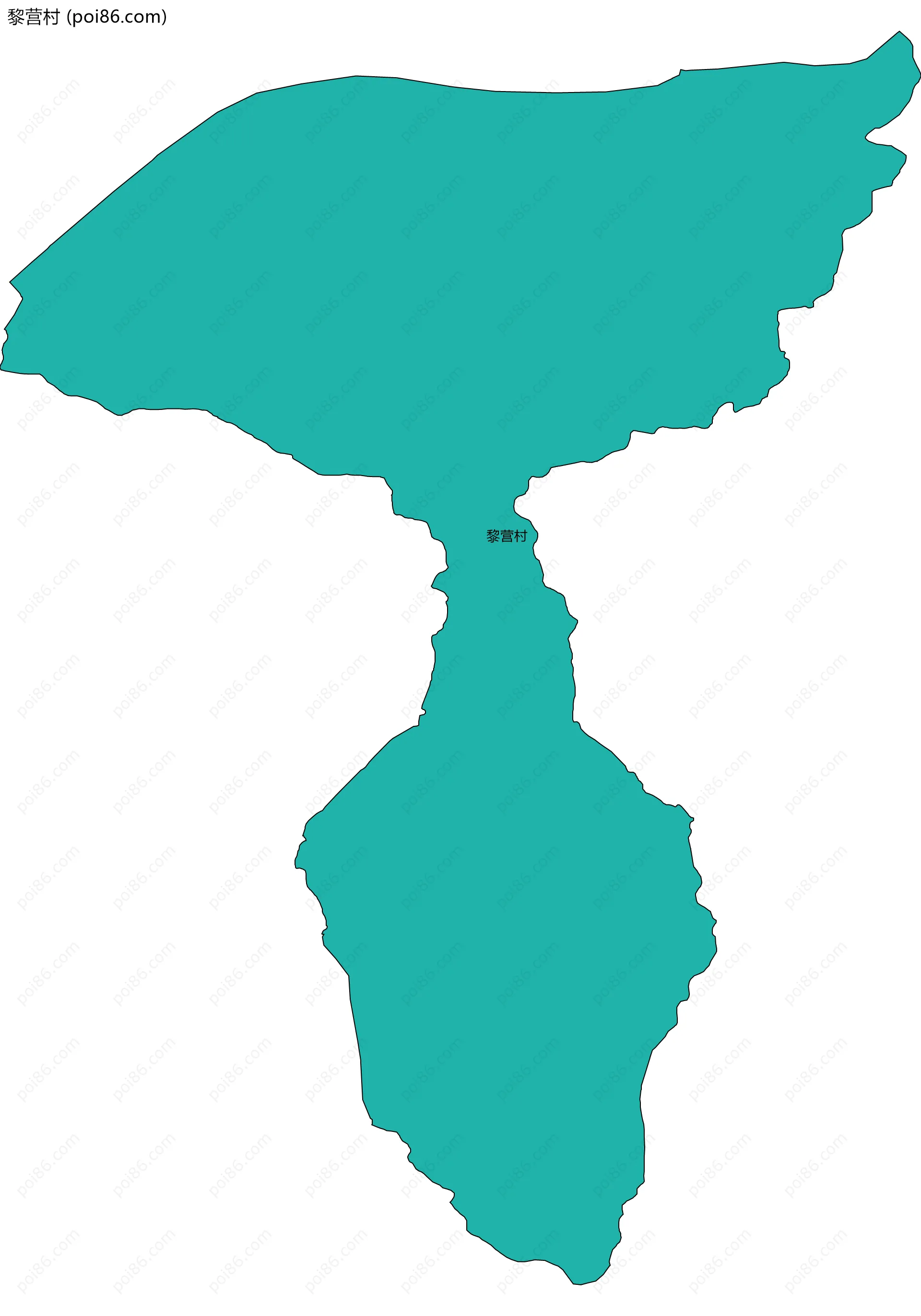 黎营村边界地图